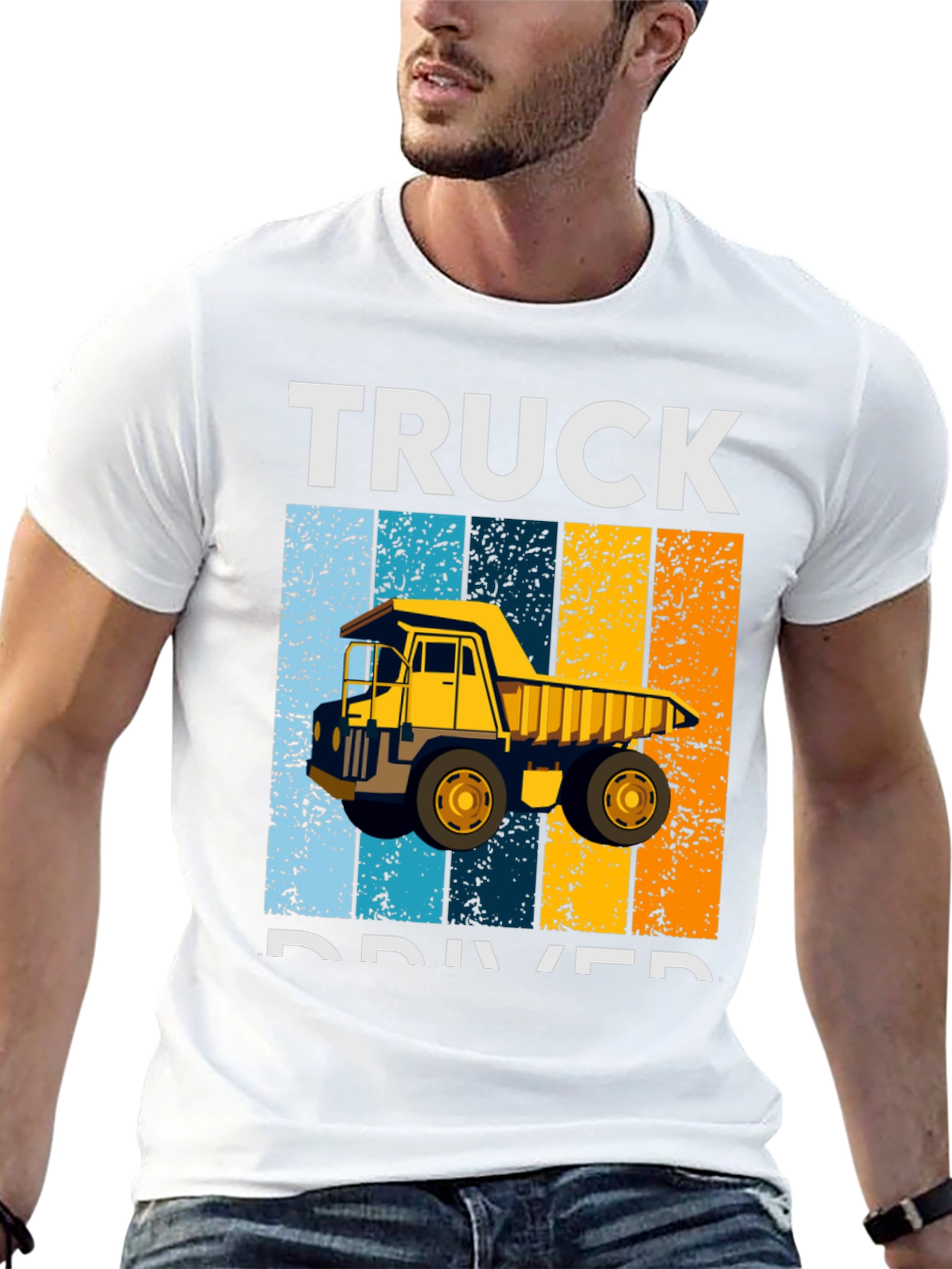 Truck Driver Retro Style Graphic T-Shirt