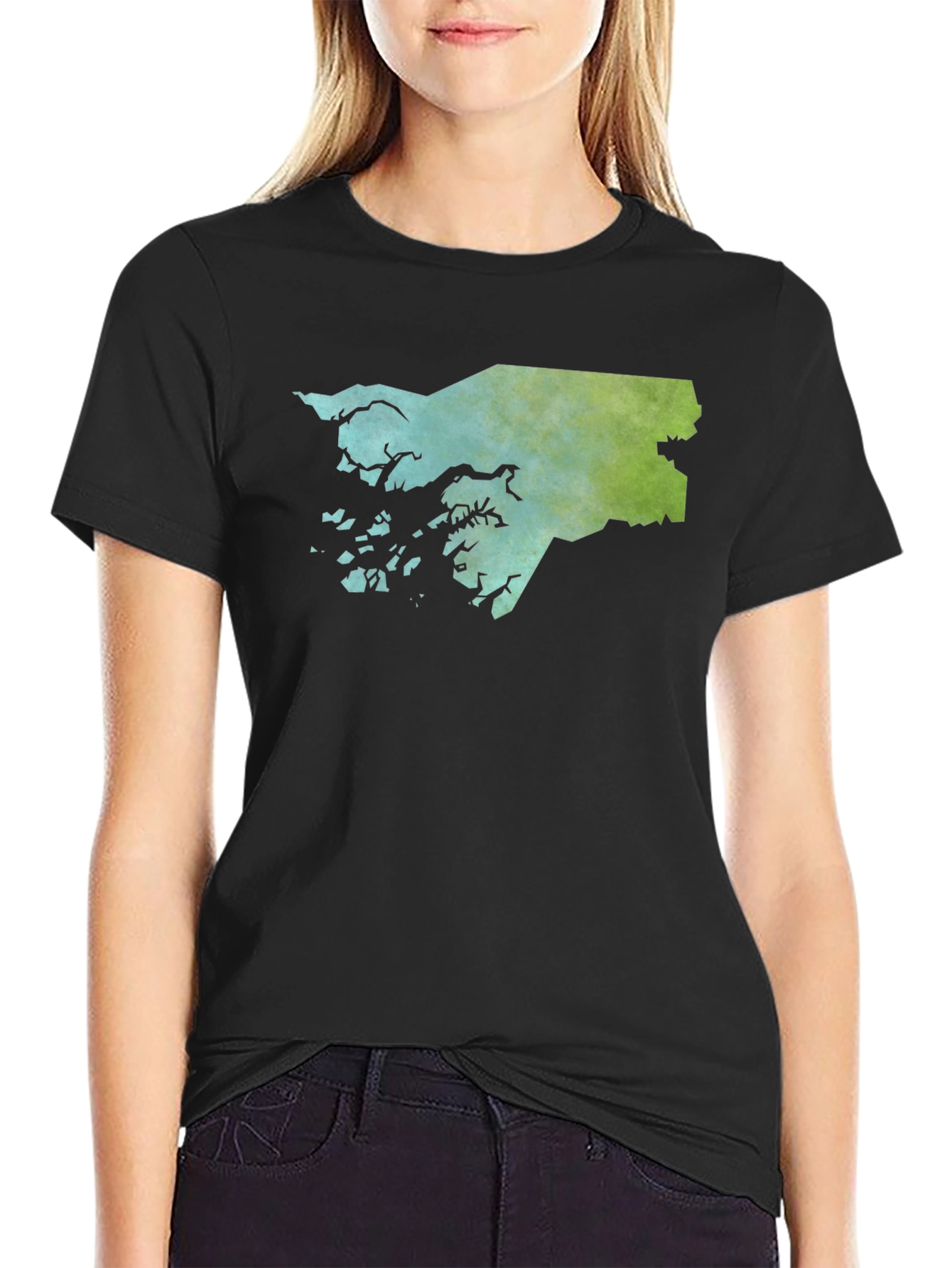 Guinea-Bissau Map T-Shirt - Coastal Islands Silhouette Tee