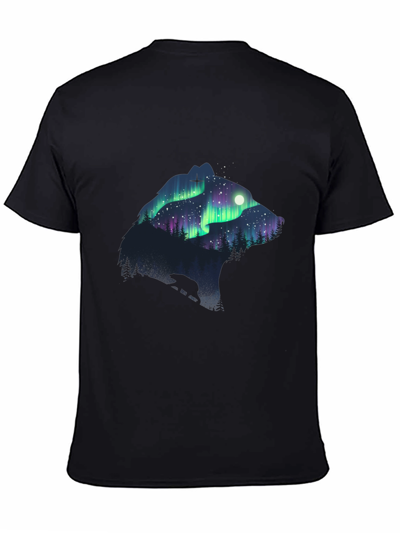Aurora Bear Graphic Tee - Nature T-Shirt