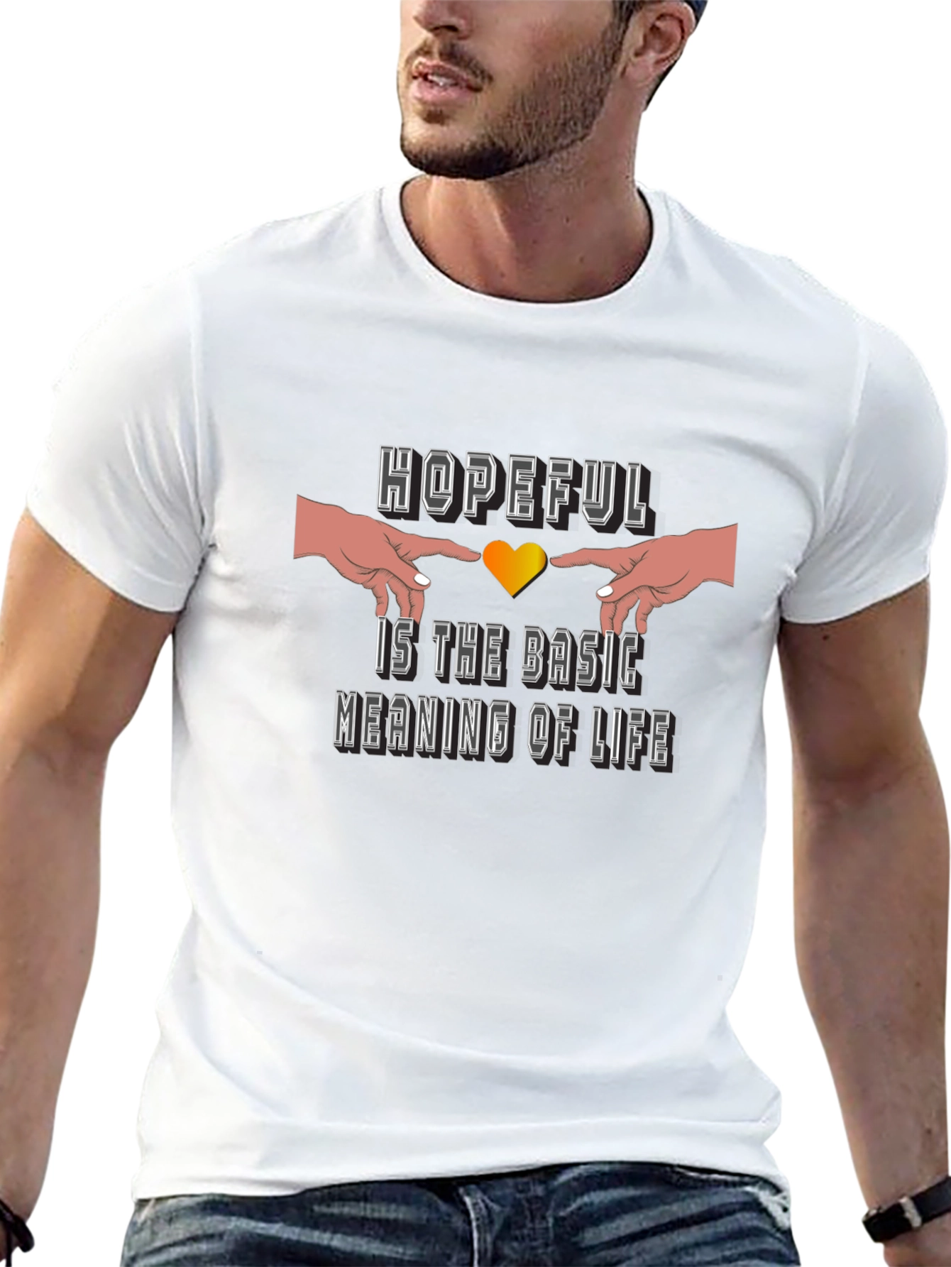 Hopeful Meaning of Life Black Graphic Tee