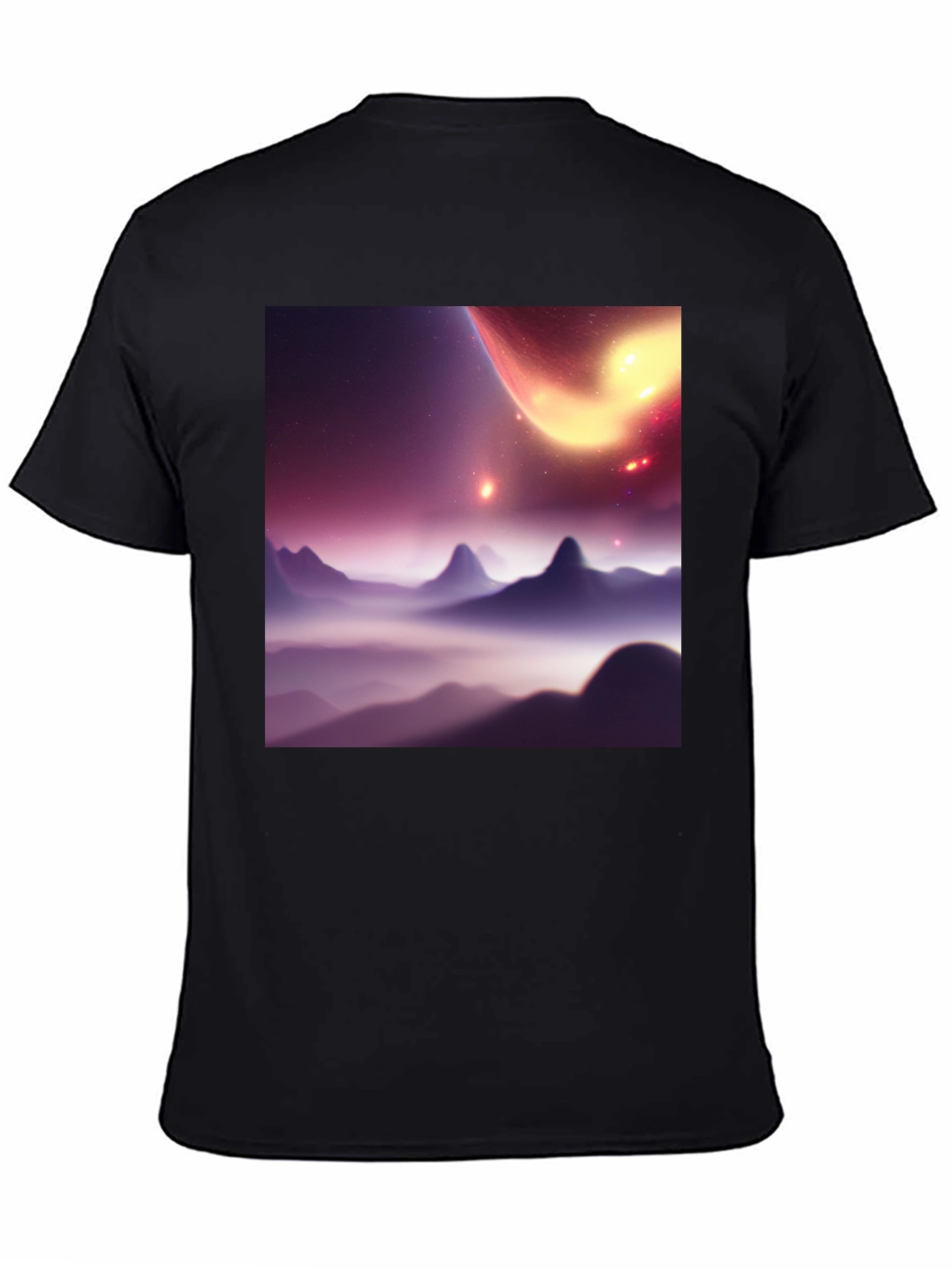 Cosmic Vista Black T-Shirt