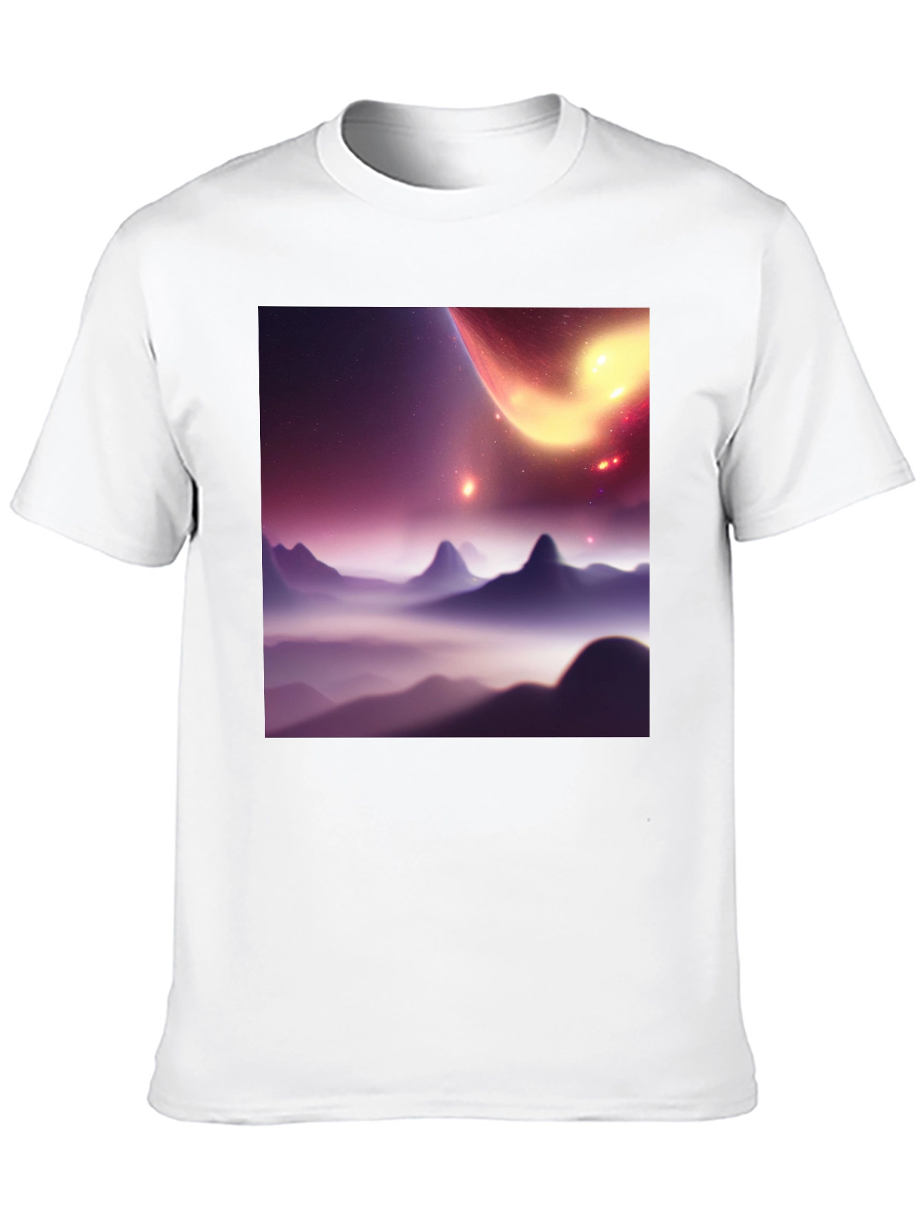 Cosmic Vista Black T-Shirt