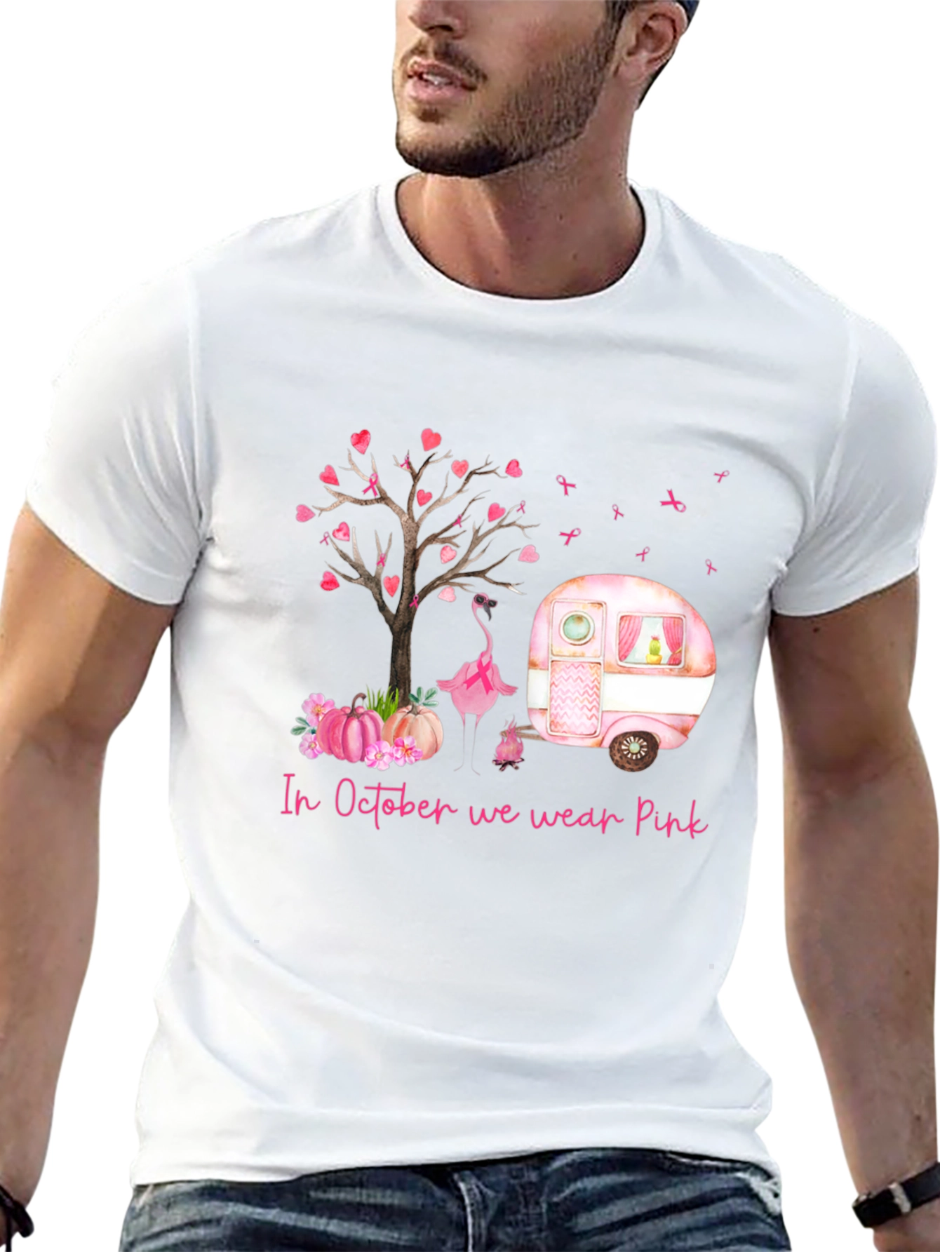 Pink October Awareness Camping Tee