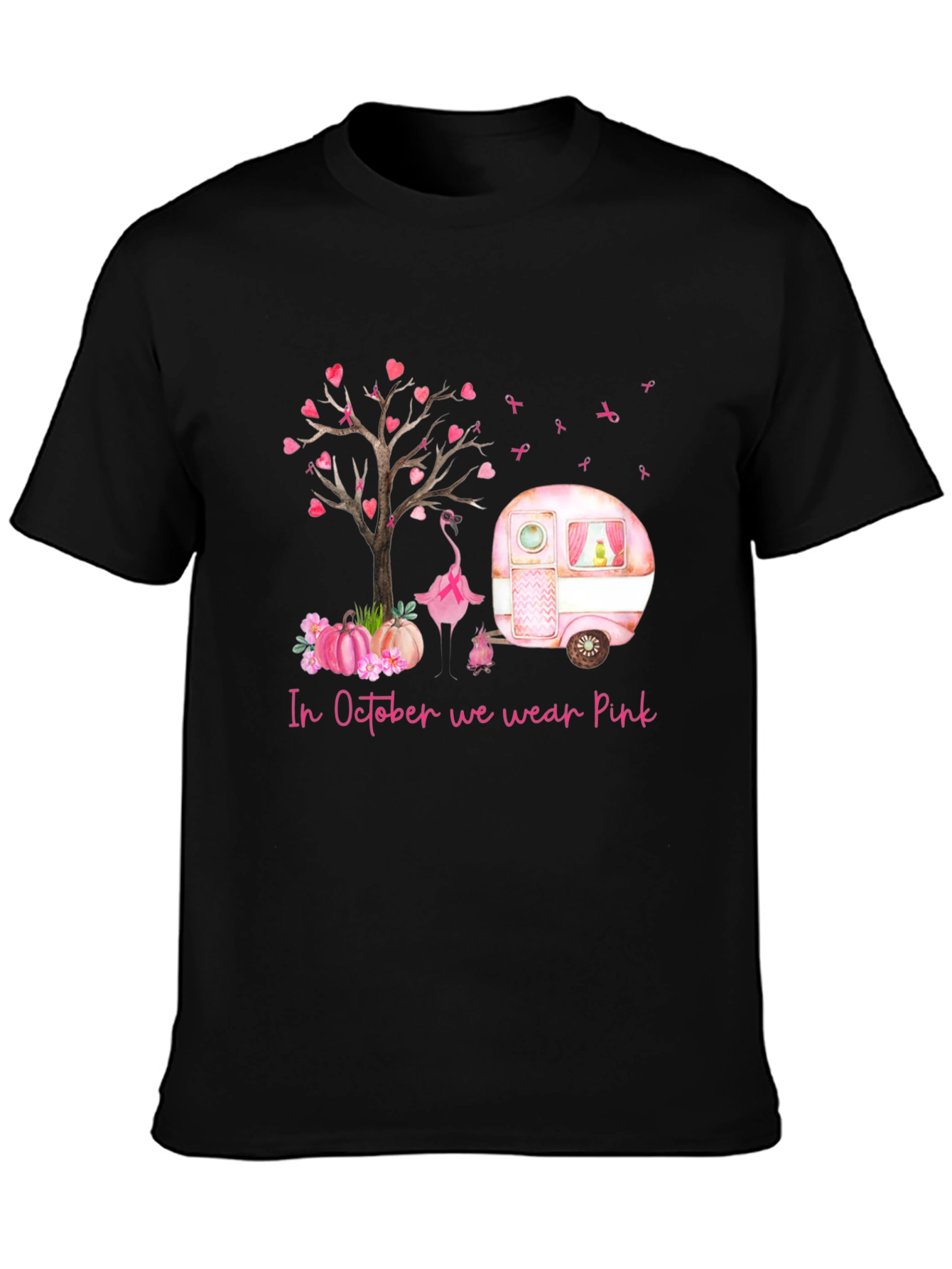 Pink October Awareness Camping Tee