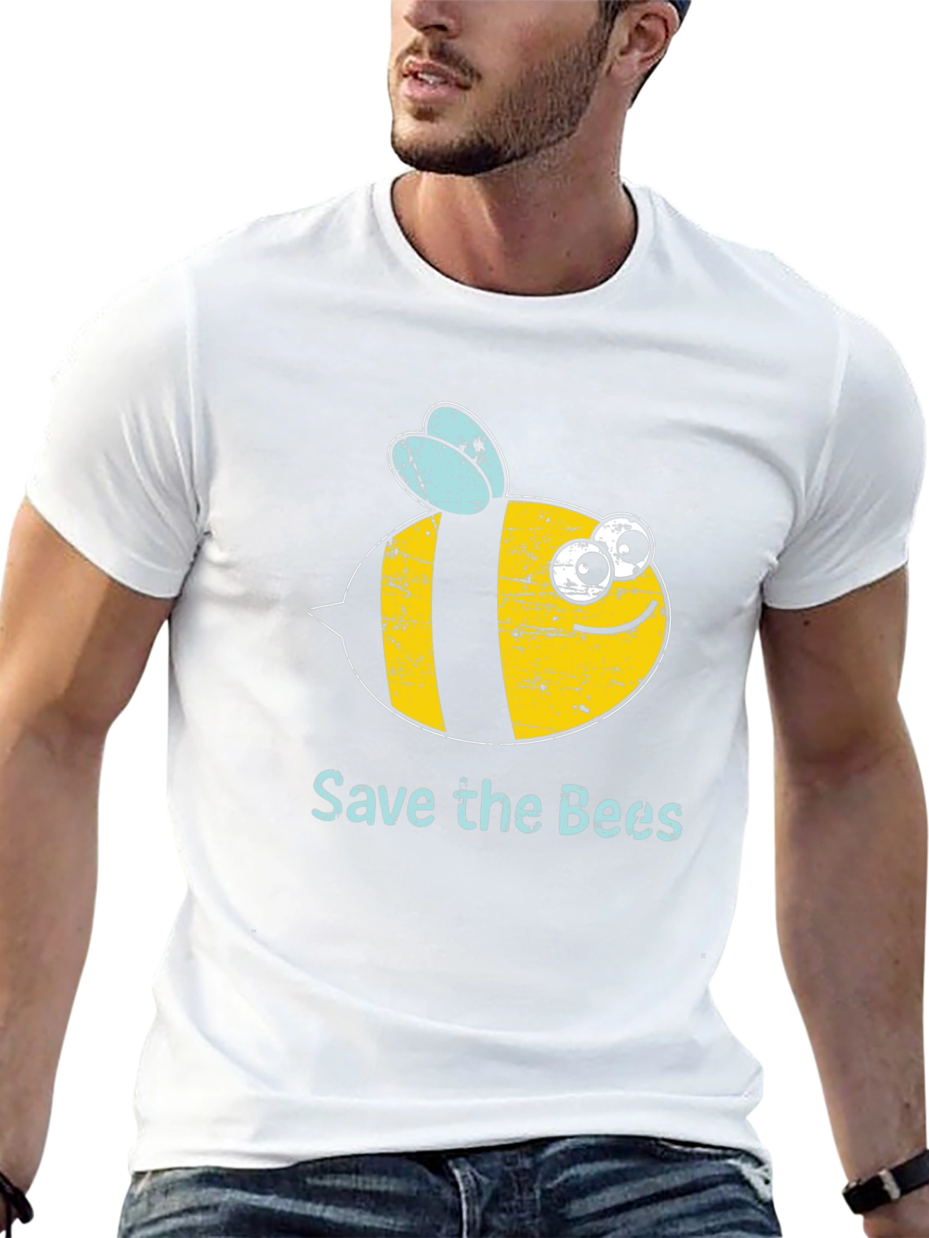Save The Bees Graphic Tee - Black T-Shirt