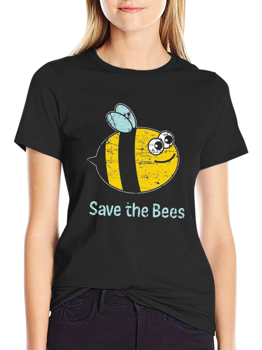 Save The Bees Graphic Tee - Black T-Shirt