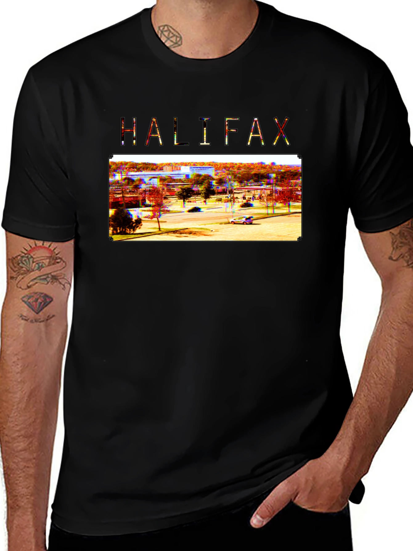 Halifax Graphic T-Shirt - Retro City View