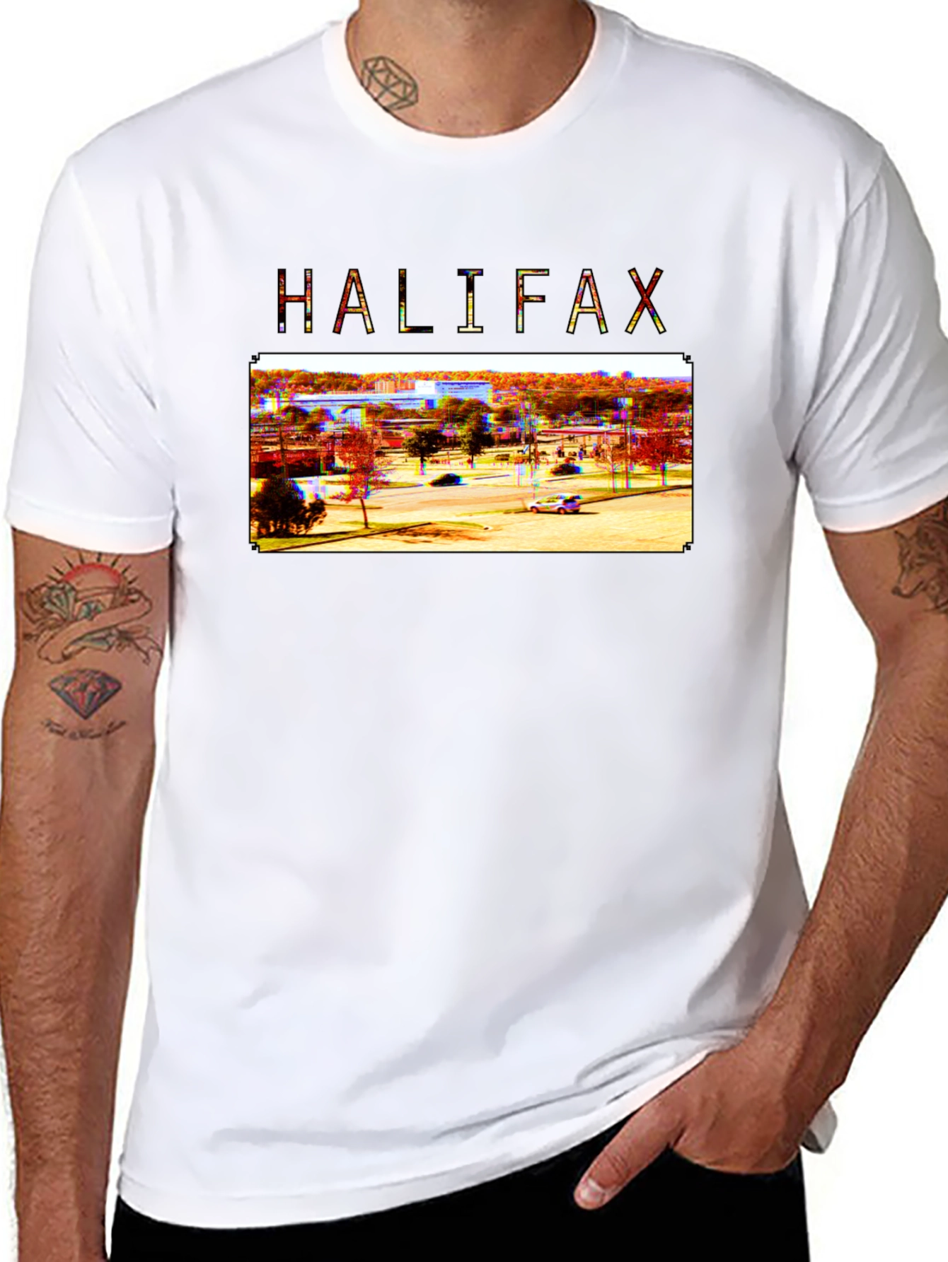 Halifax Graphic T-Shirt - Retro City View