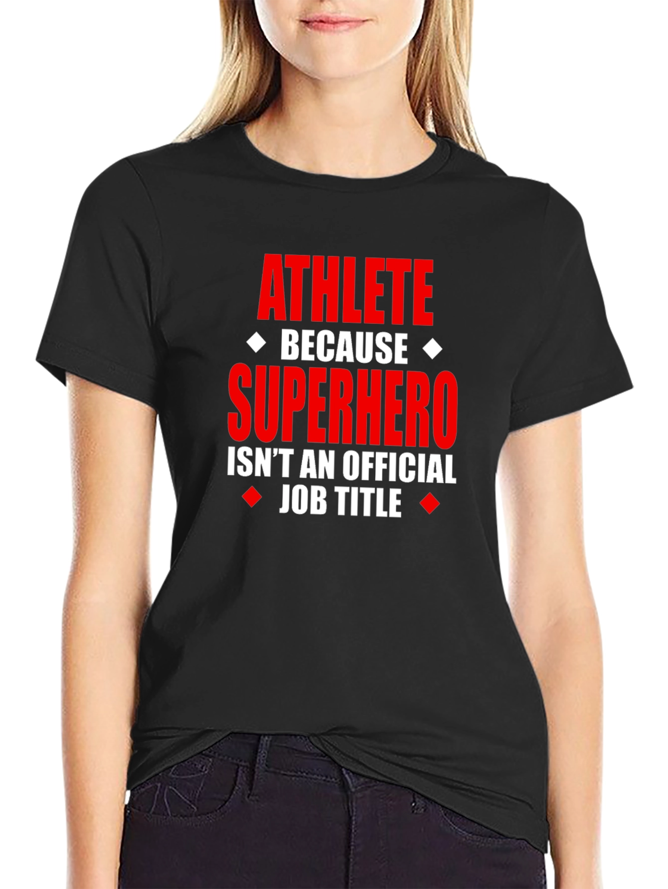 Athlete Superhero Job Title T-Shirt