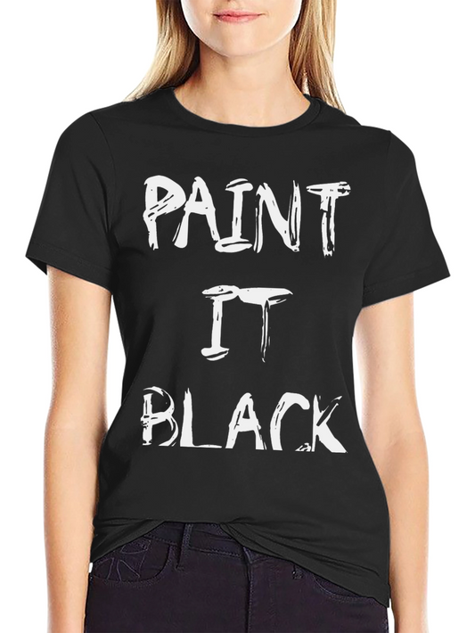 Paint It Black Graphic Tee - Classic Rock T-Shirt