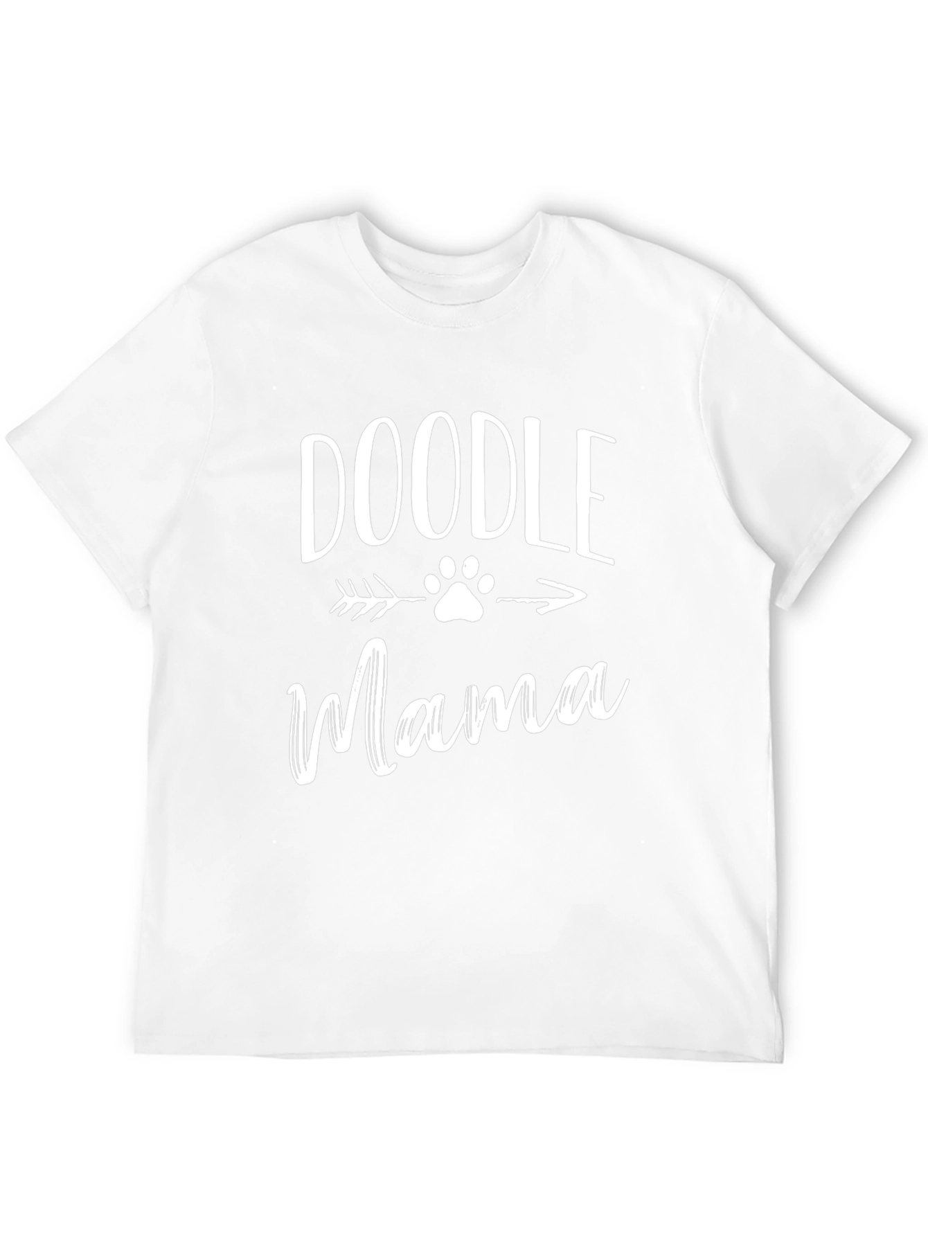 Doodle Mama Paw Print Arrow Graphic Tee - Black