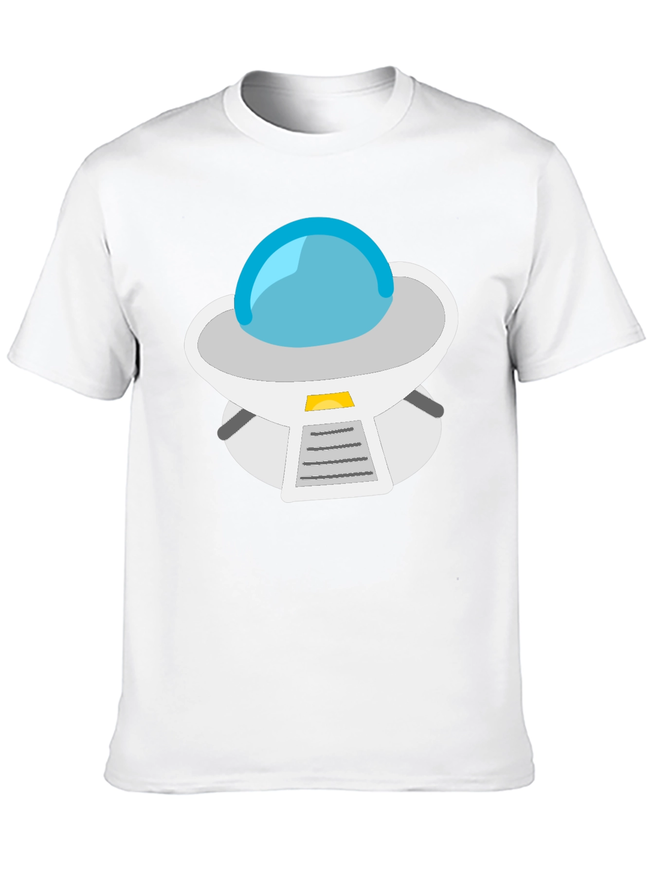 UFO Graphic Tee - Black Casual Cotton T-Shirt