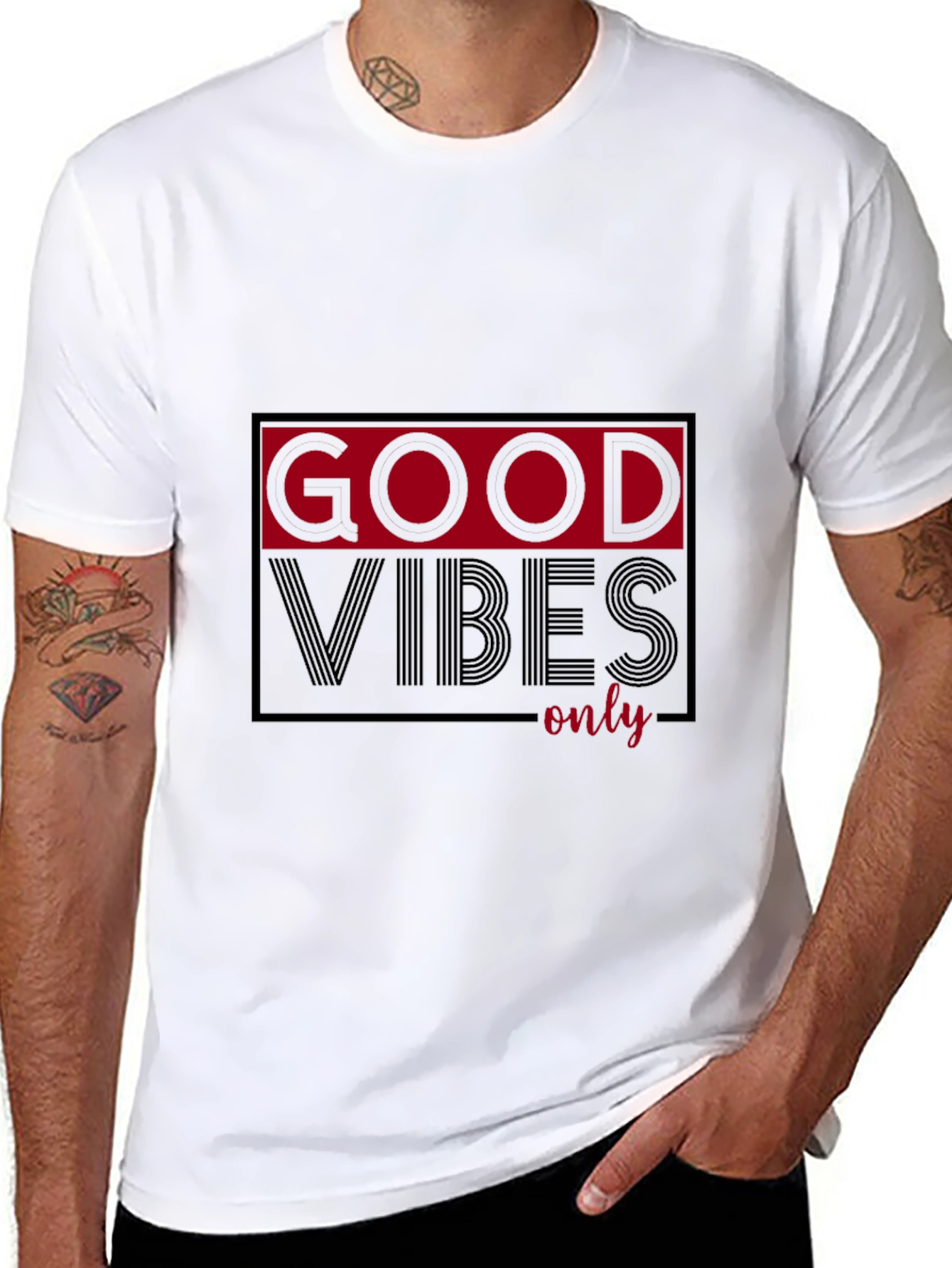 Good Vibes Only Graphic T-Shirt - Black
