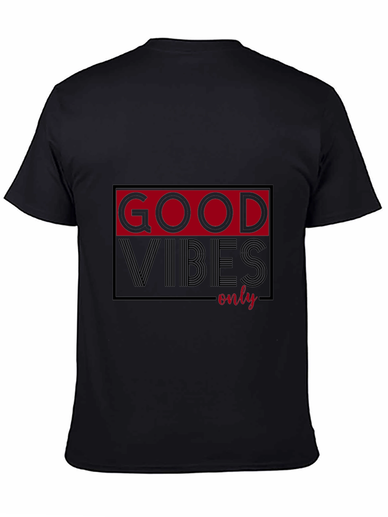 Good Vibes Only Graphic T-Shirt - Black