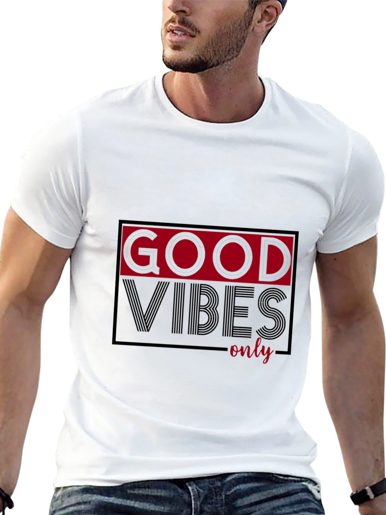 Good Vibes Only Graphic T-Shirt - Black