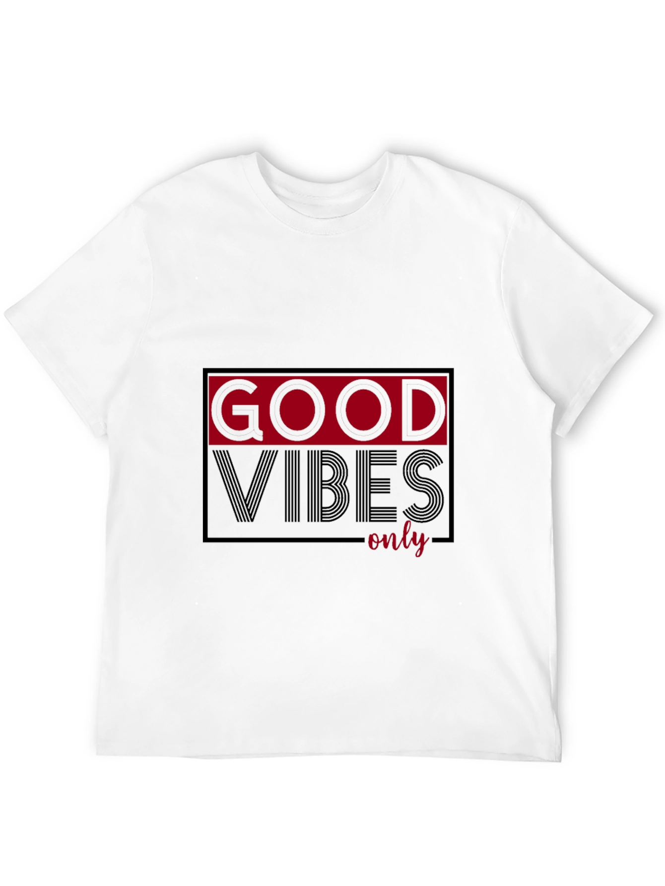 Good Vibes Only Graphic T-Shirt - Black