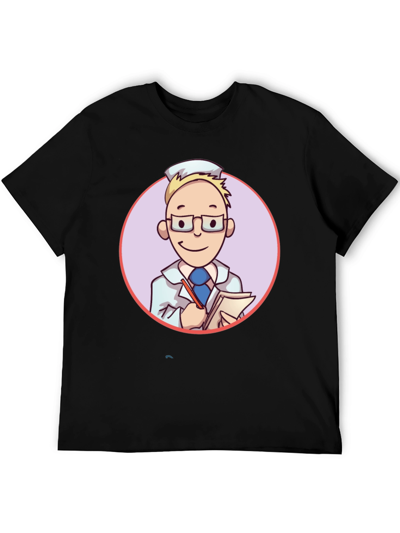 Cartoon Doctor Graphic Tee - Quirky Style