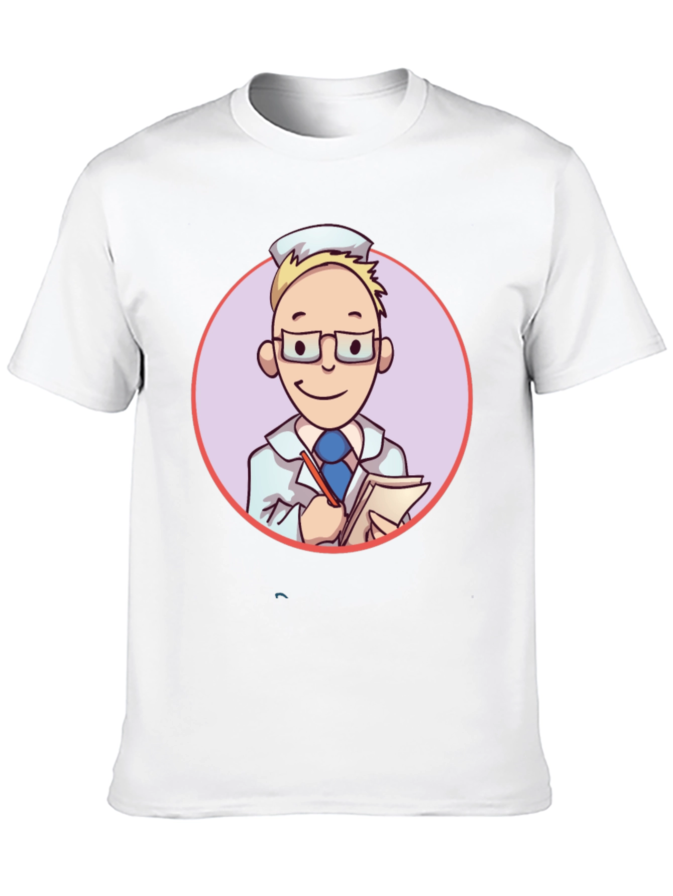 Cartoon Doctor Graphic Tee - Quirky Style