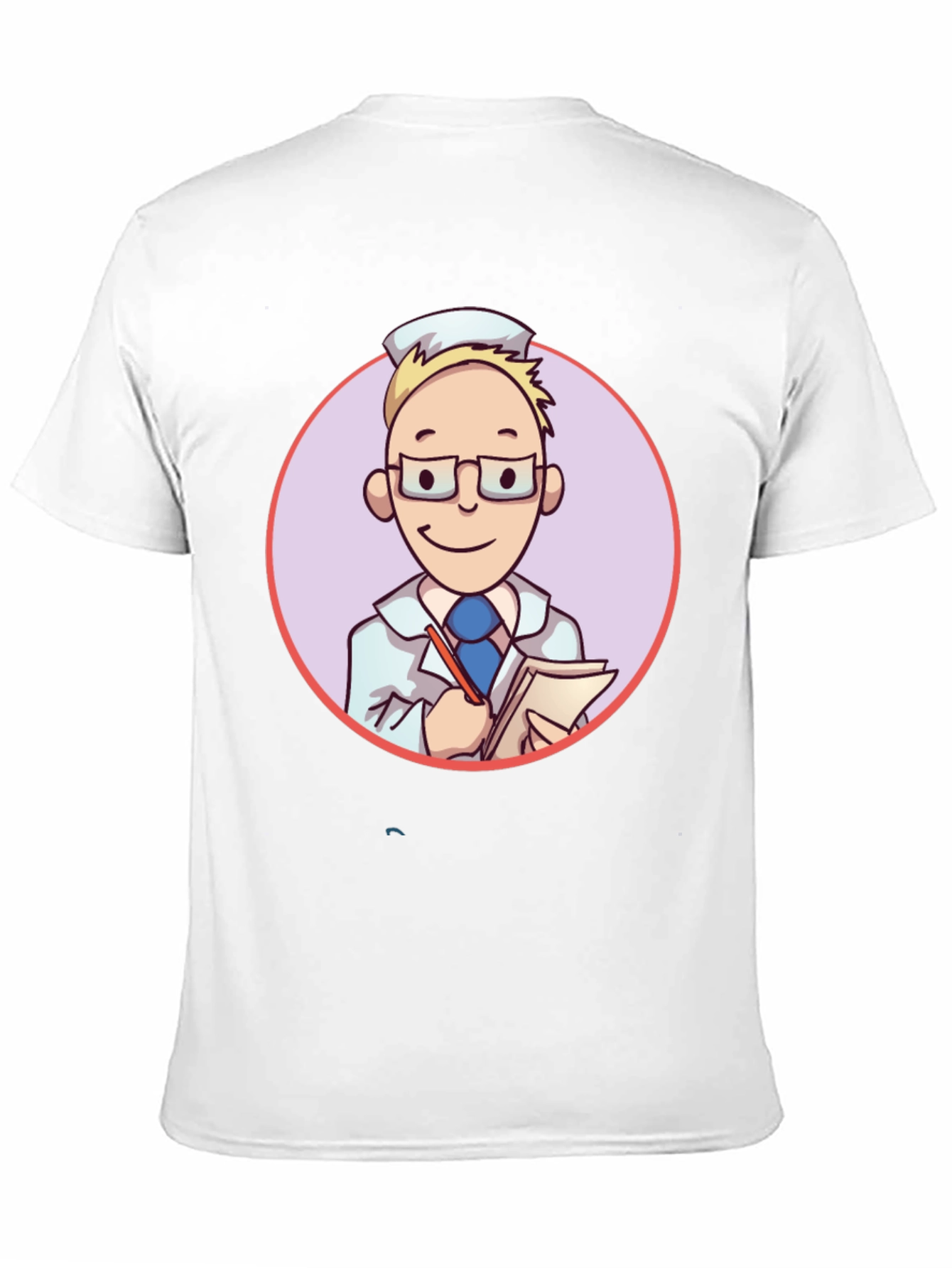 Cartoon Doctor Graphic Tee - Quirky Style