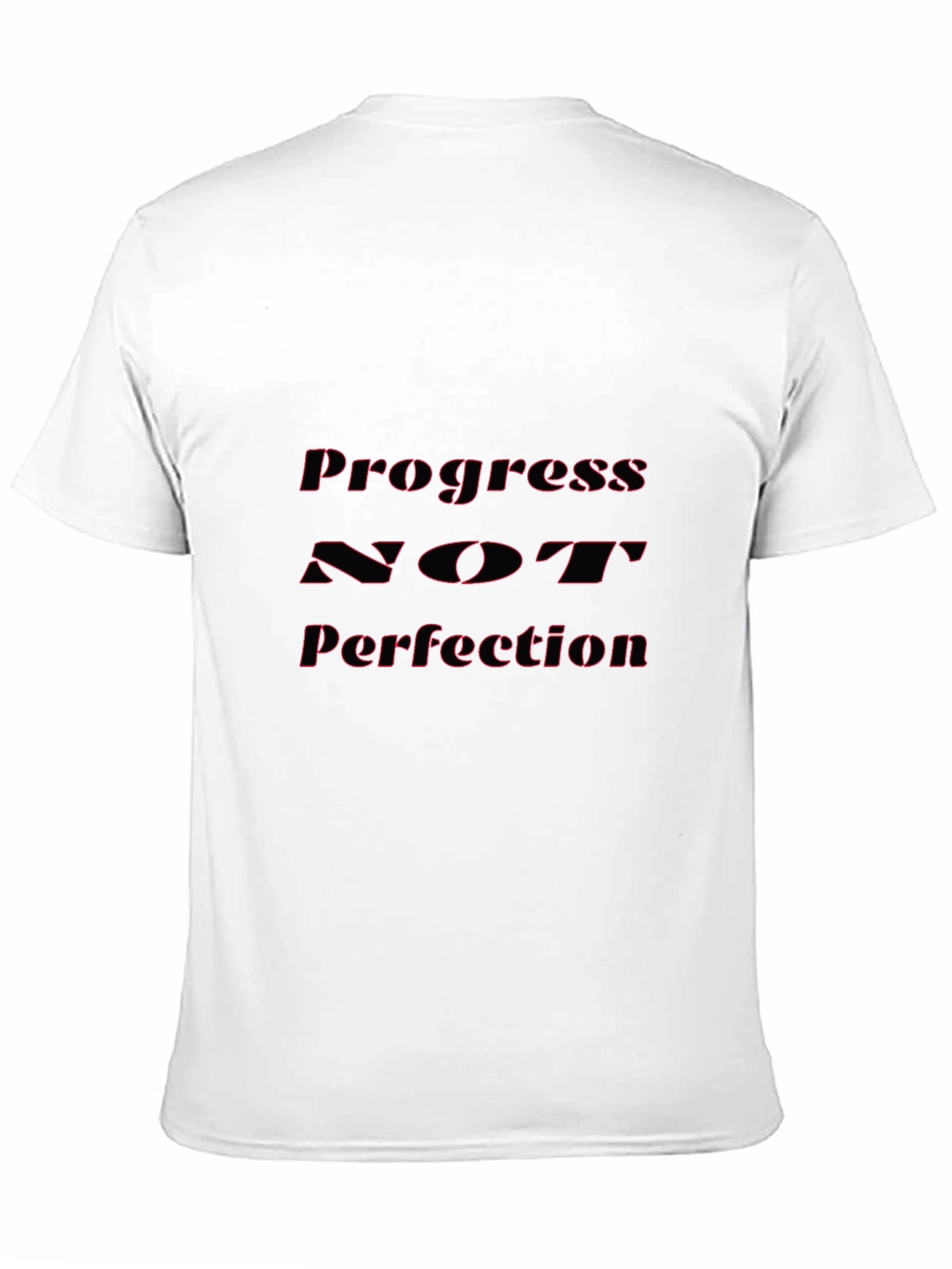 Progress Not Perfection T-Shirt - Black