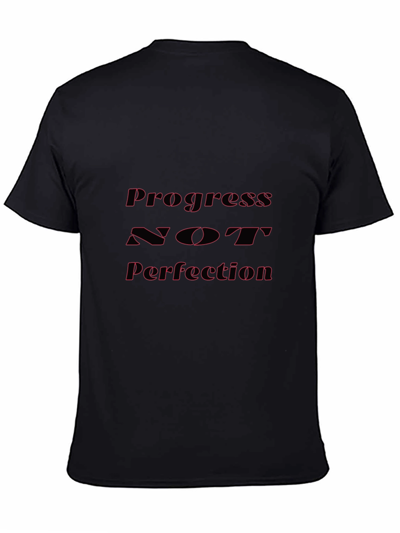 Progress Not Perfection T-Shirt - Black