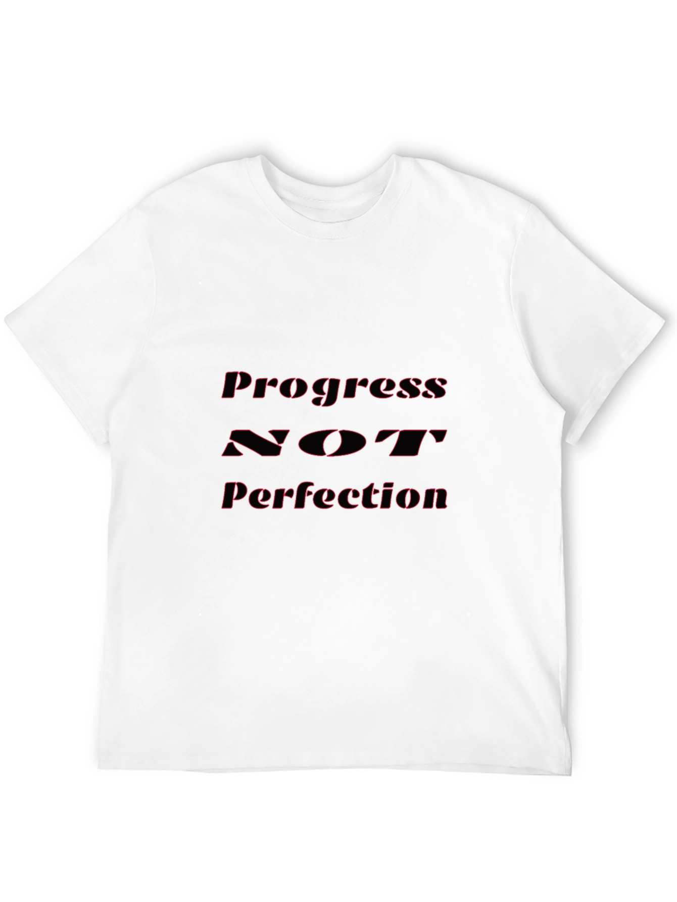Progress Not Perfection T-Shirt - Black