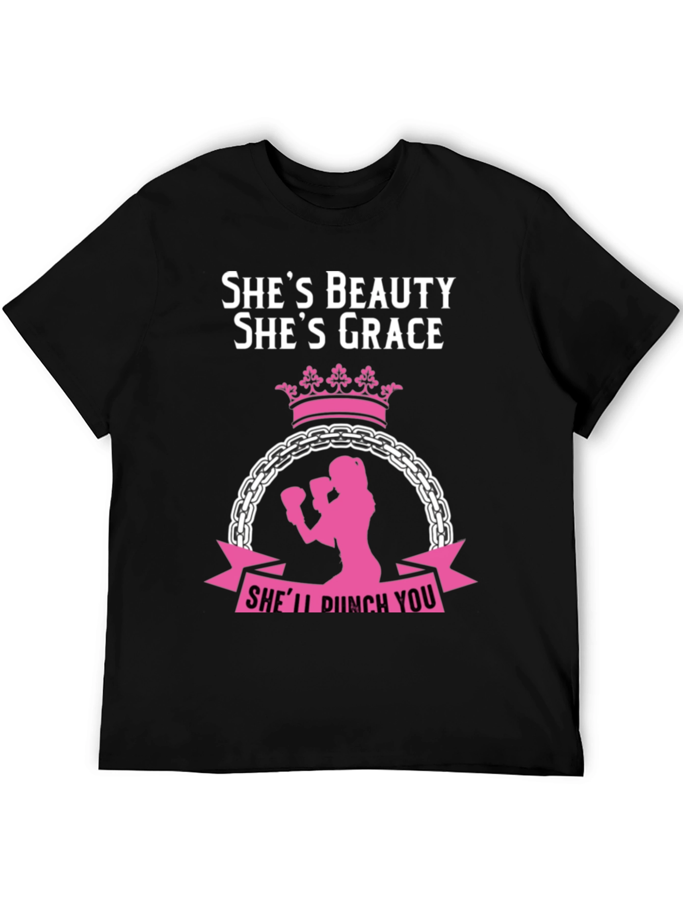 Shes Beauty Shes Grace Womens Boxing T-Shirt