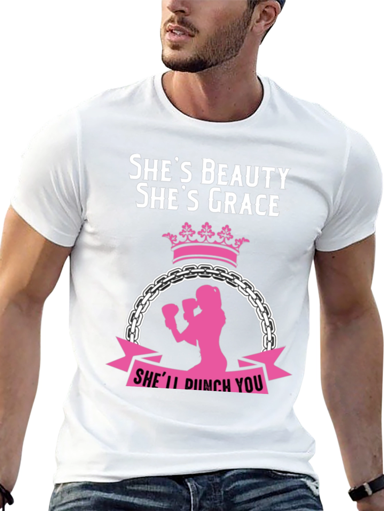 Shes Beauty Shes Grace Womens Boxing T-Shirt