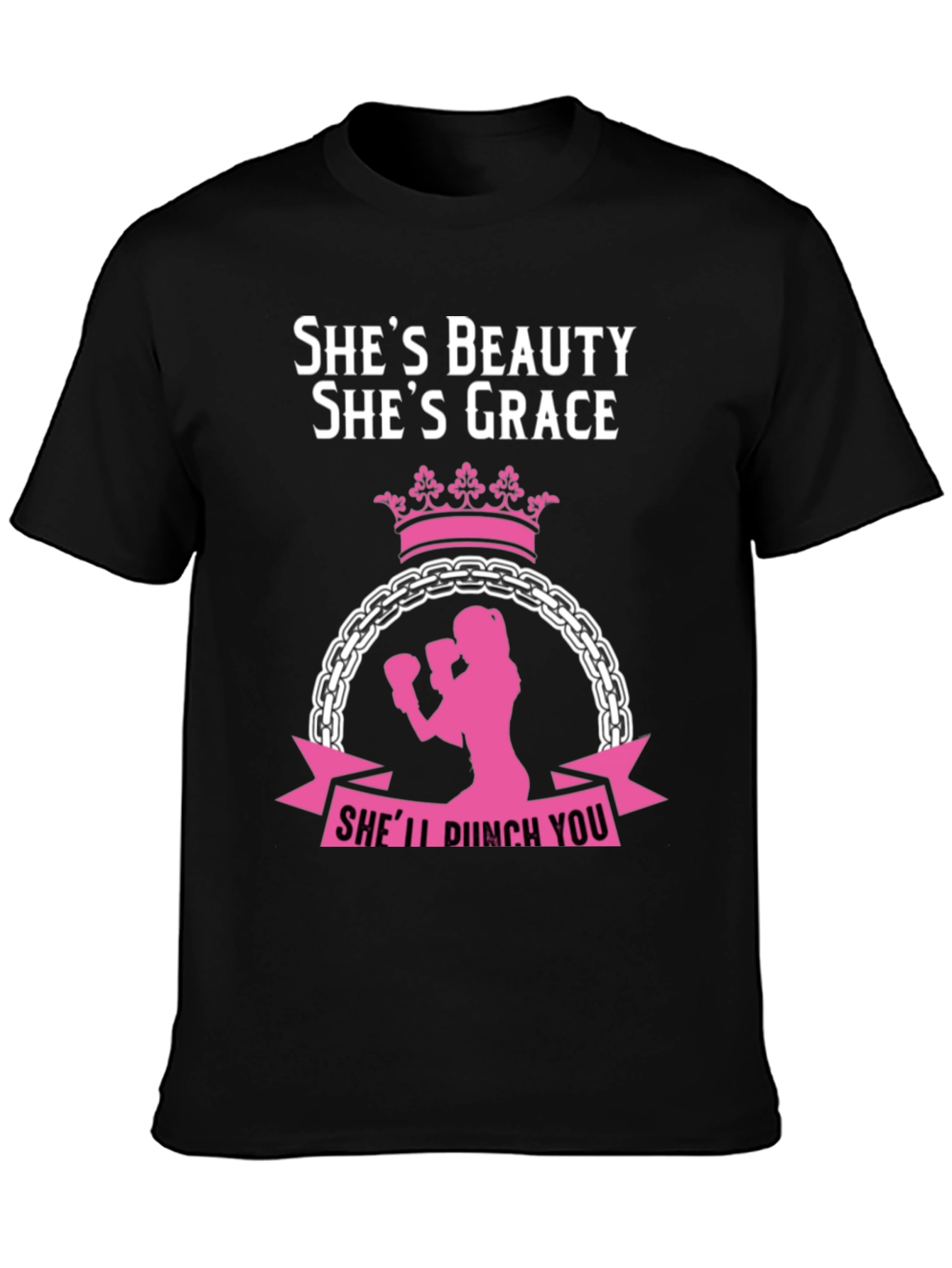 Shes Beauty Shes Grace Womens Boxing T-Shirt