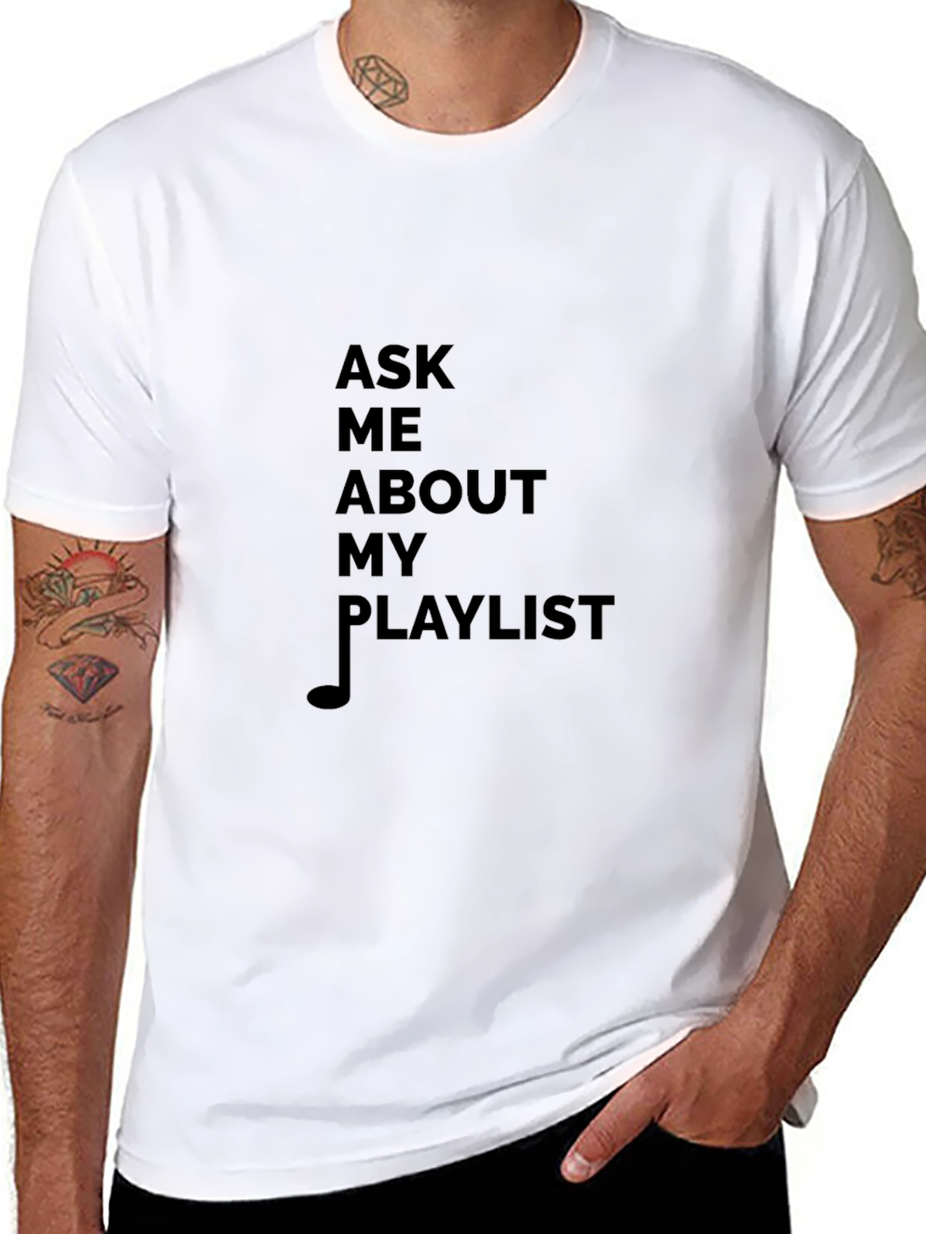 Ask Me About My Playlist T-Shirt