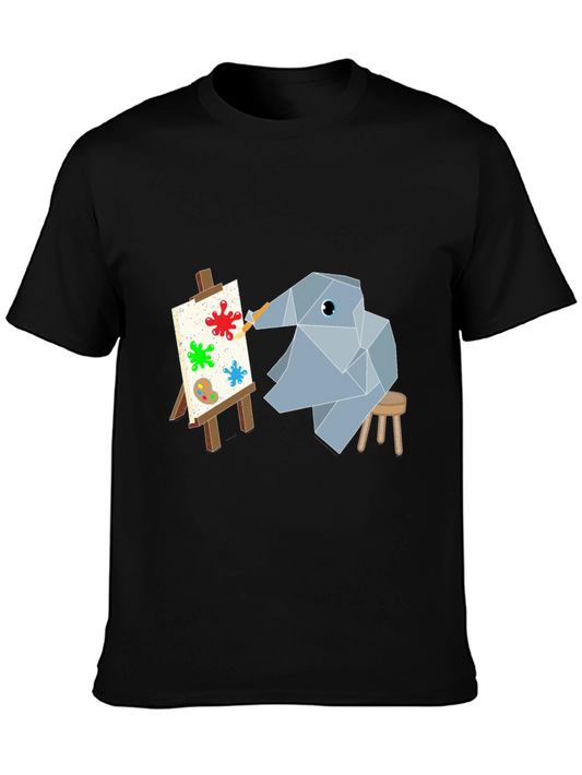 Abstract Elephant Artist Graphic Tee