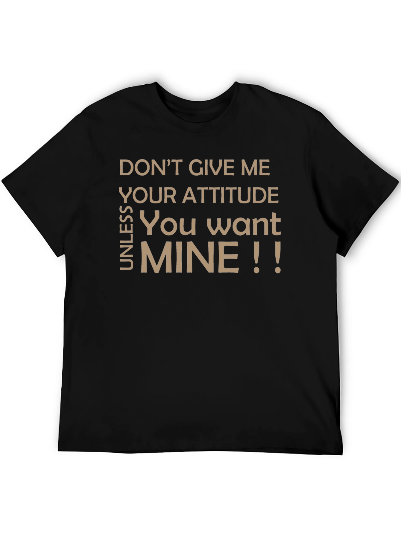 Sarcastic Graphic T-Shirt - Dont Give Me Your Attitude!