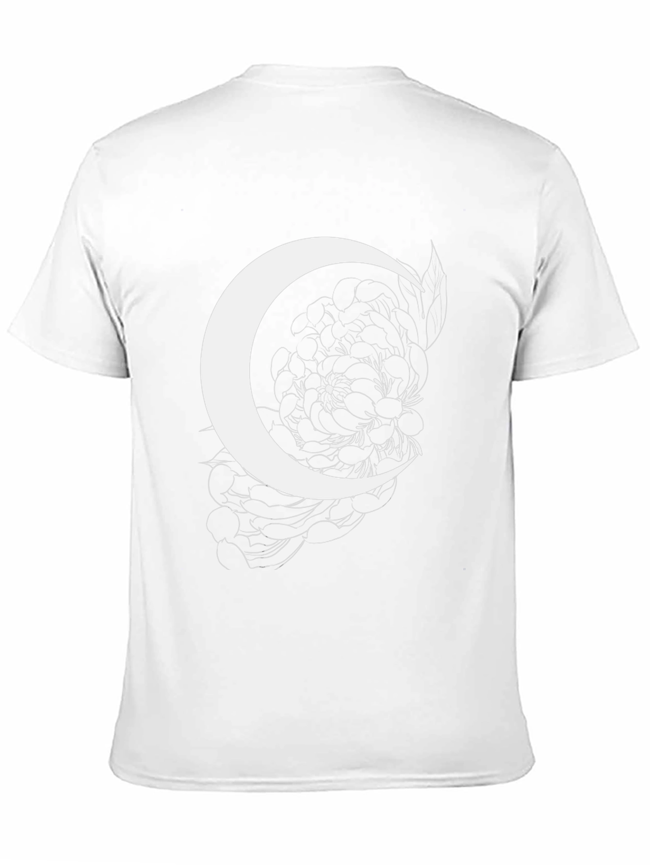 Crescent Moon Floral Graphic Tee
