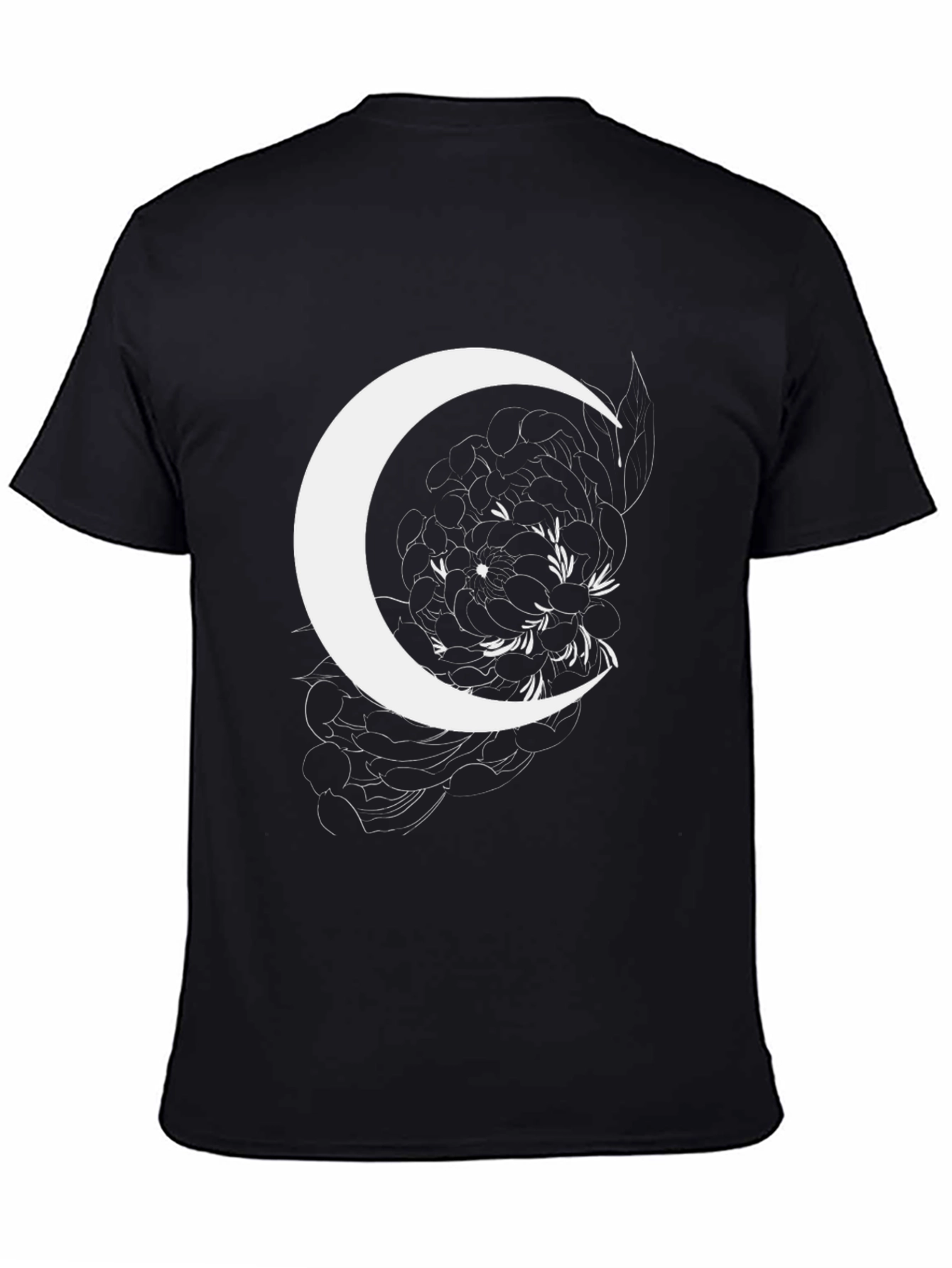 Crescent Moon Floral Graphic Tee