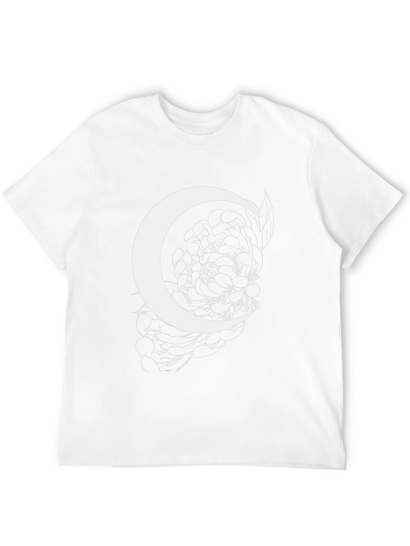 Crescent Moon Floral Graphic Tee