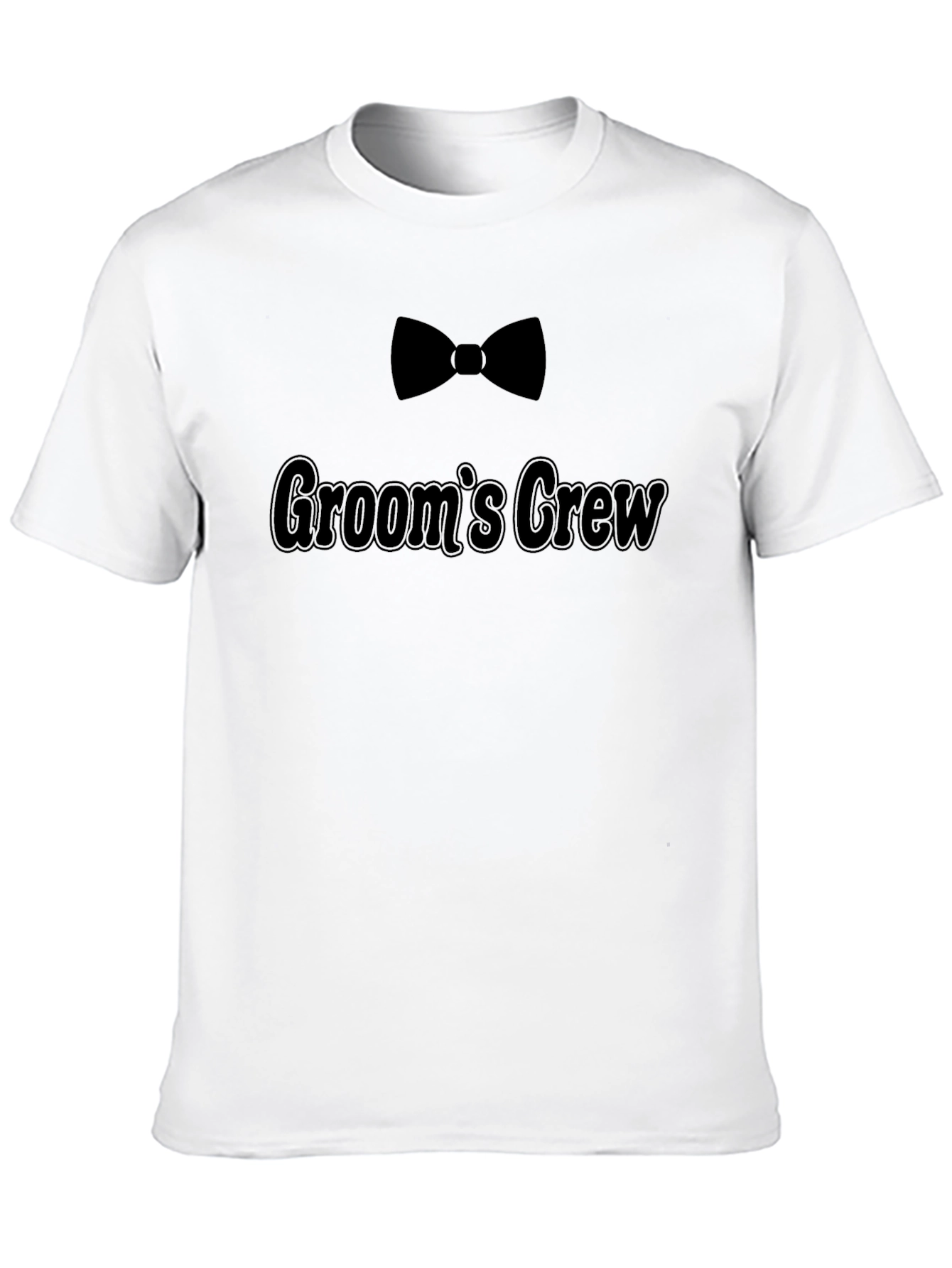 Grooms Crew Black T-Shirt