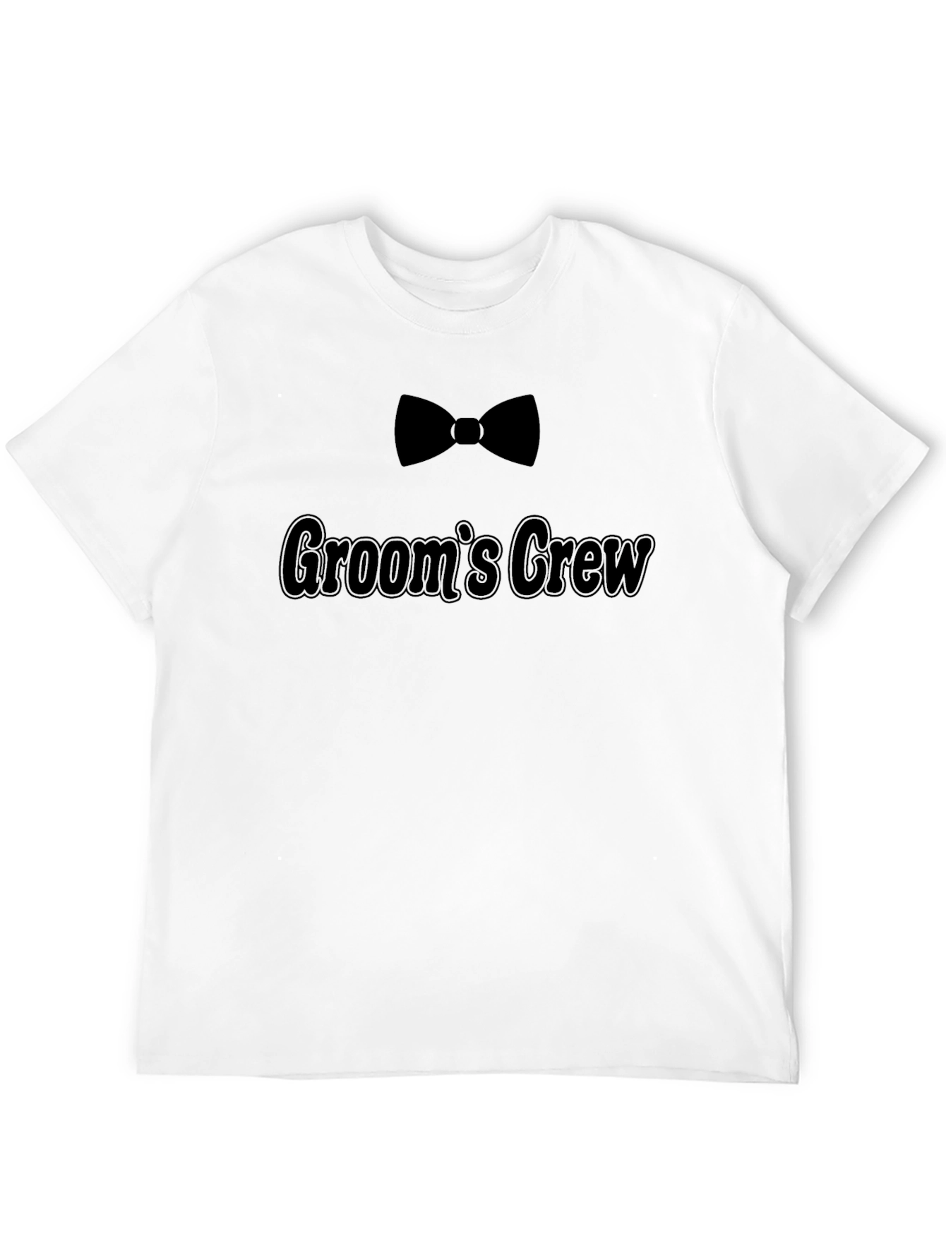 Grooms Crew Black T-Shirt