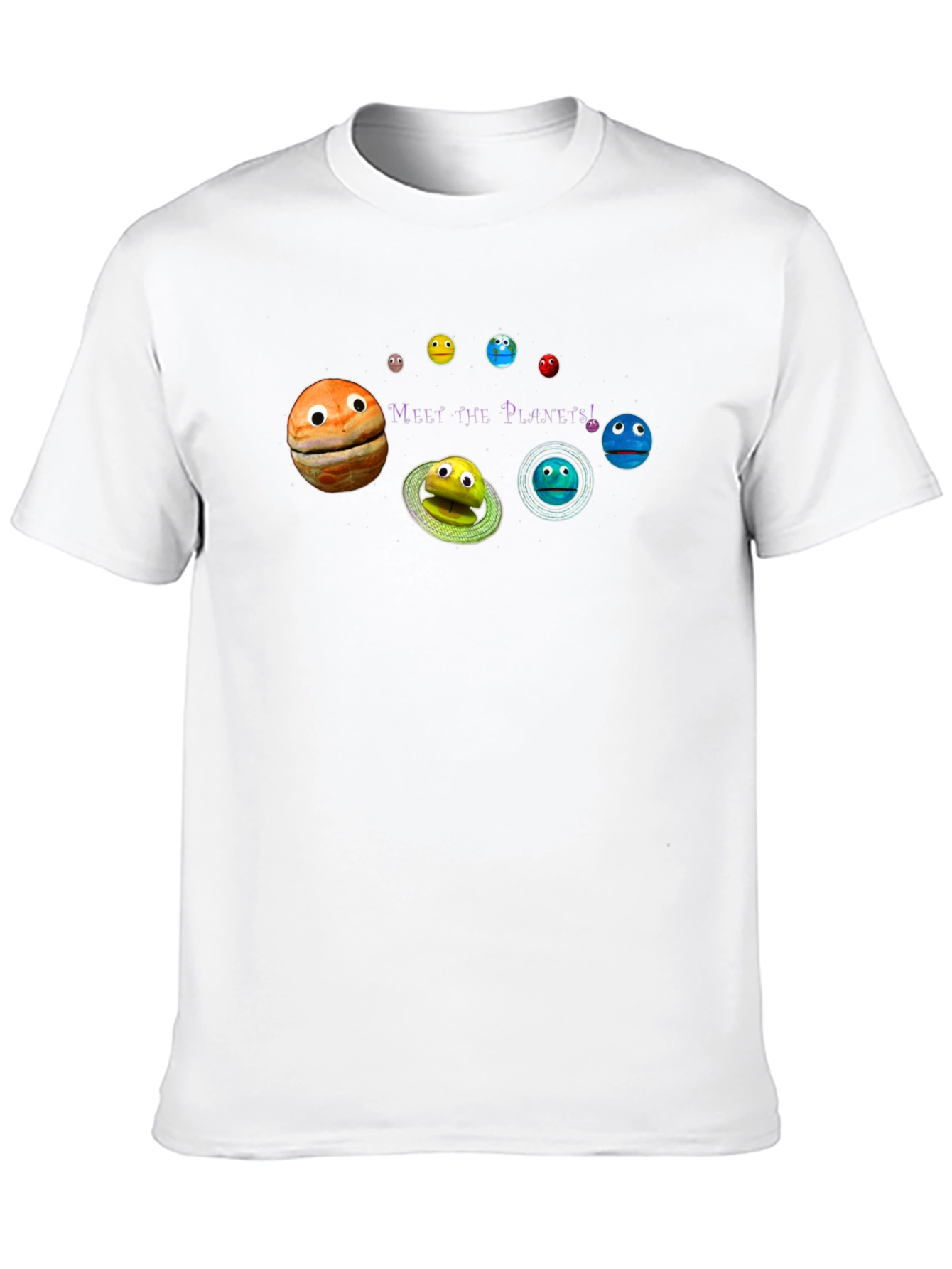 Meet the Planets Graphic T-Shirt - Black