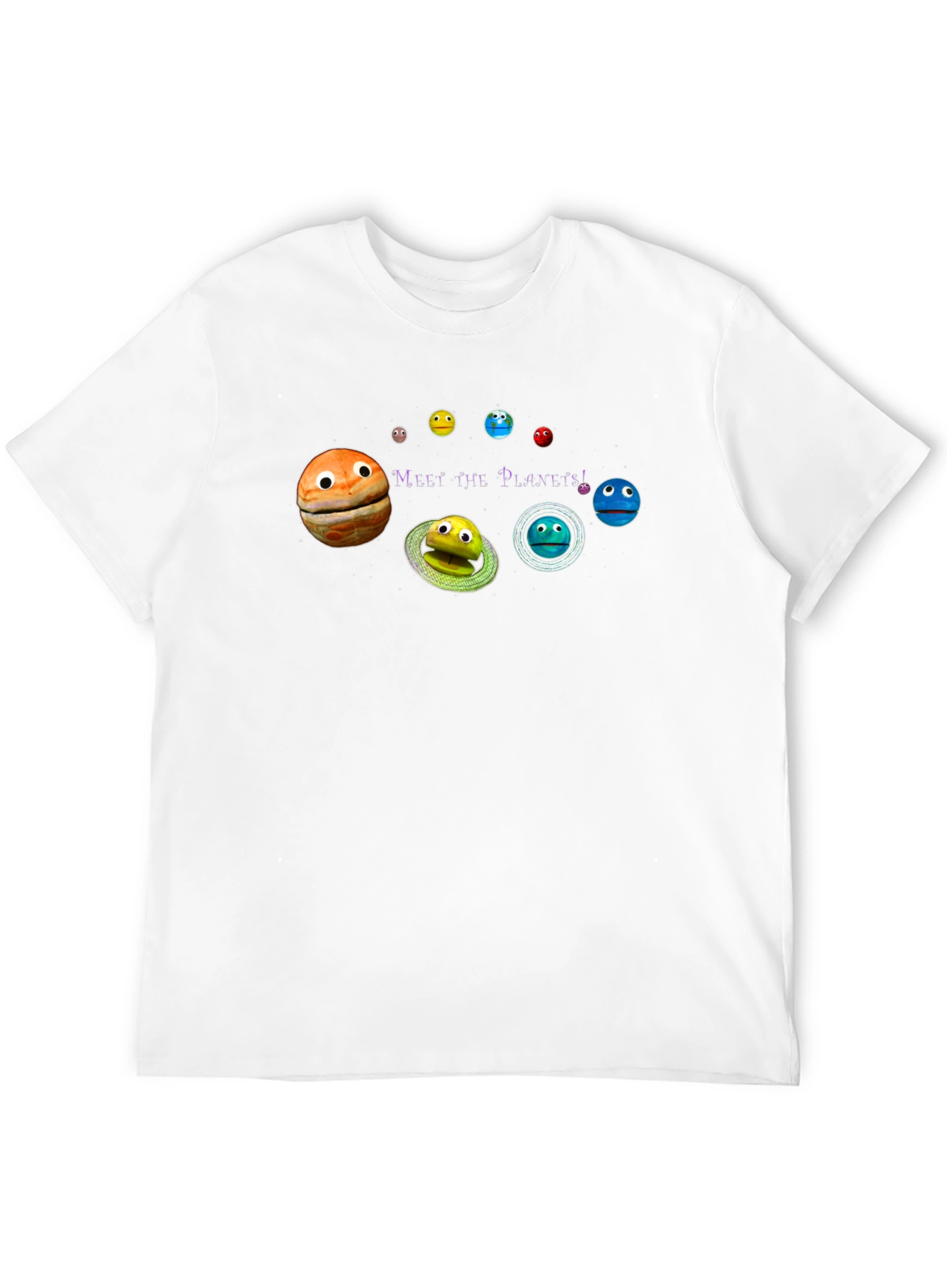 Meet the Planets Graphic T-Shirt - Black