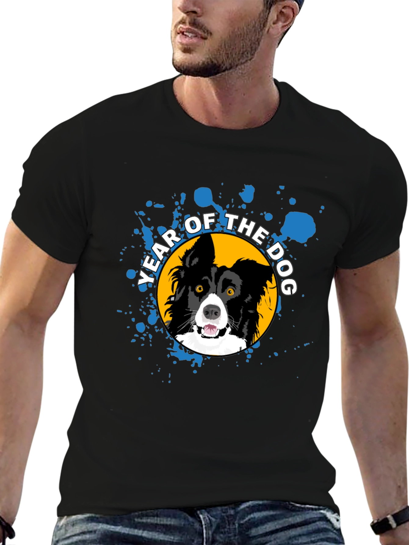 Year of the Dog Graphic Tee - Black