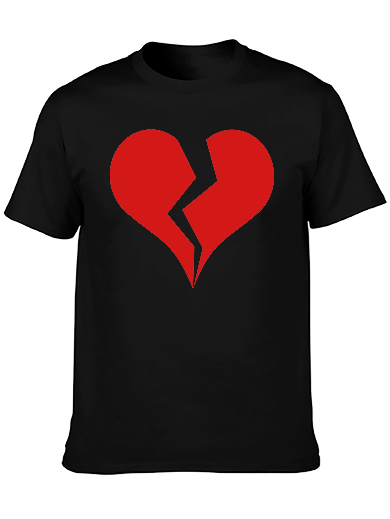 Broken Heart Graphic T-Shirt - Black