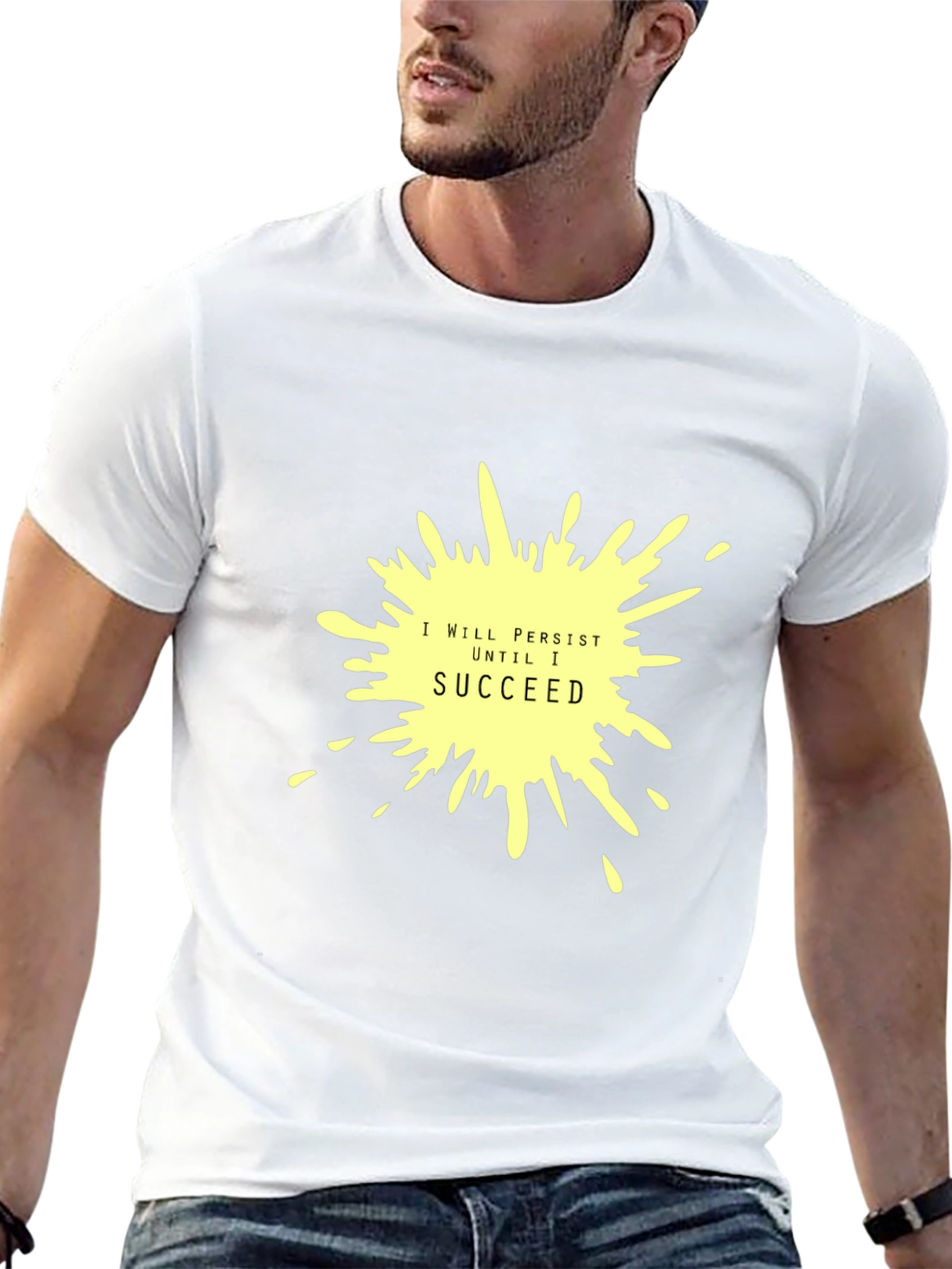 Persist Until I Succeed Black T-Shirt