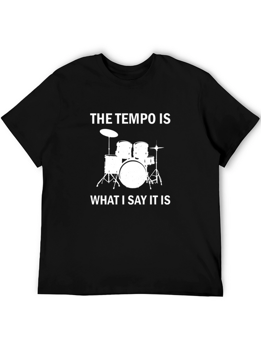 Tempo Drummer T-Shirt - Music Lover Tee