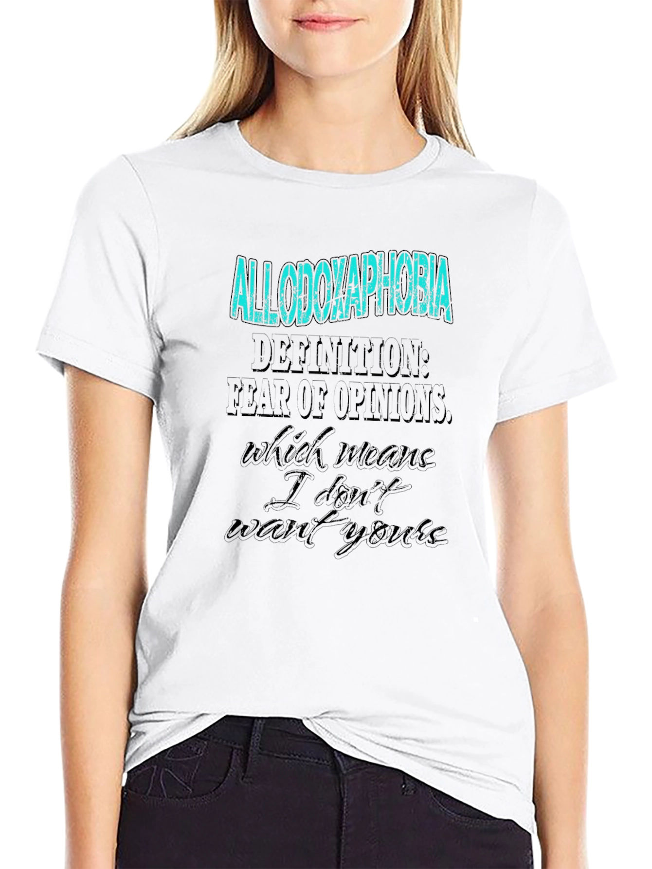Allodoxaphobia T-Shirt - Fear of Opinions Graphic Tee