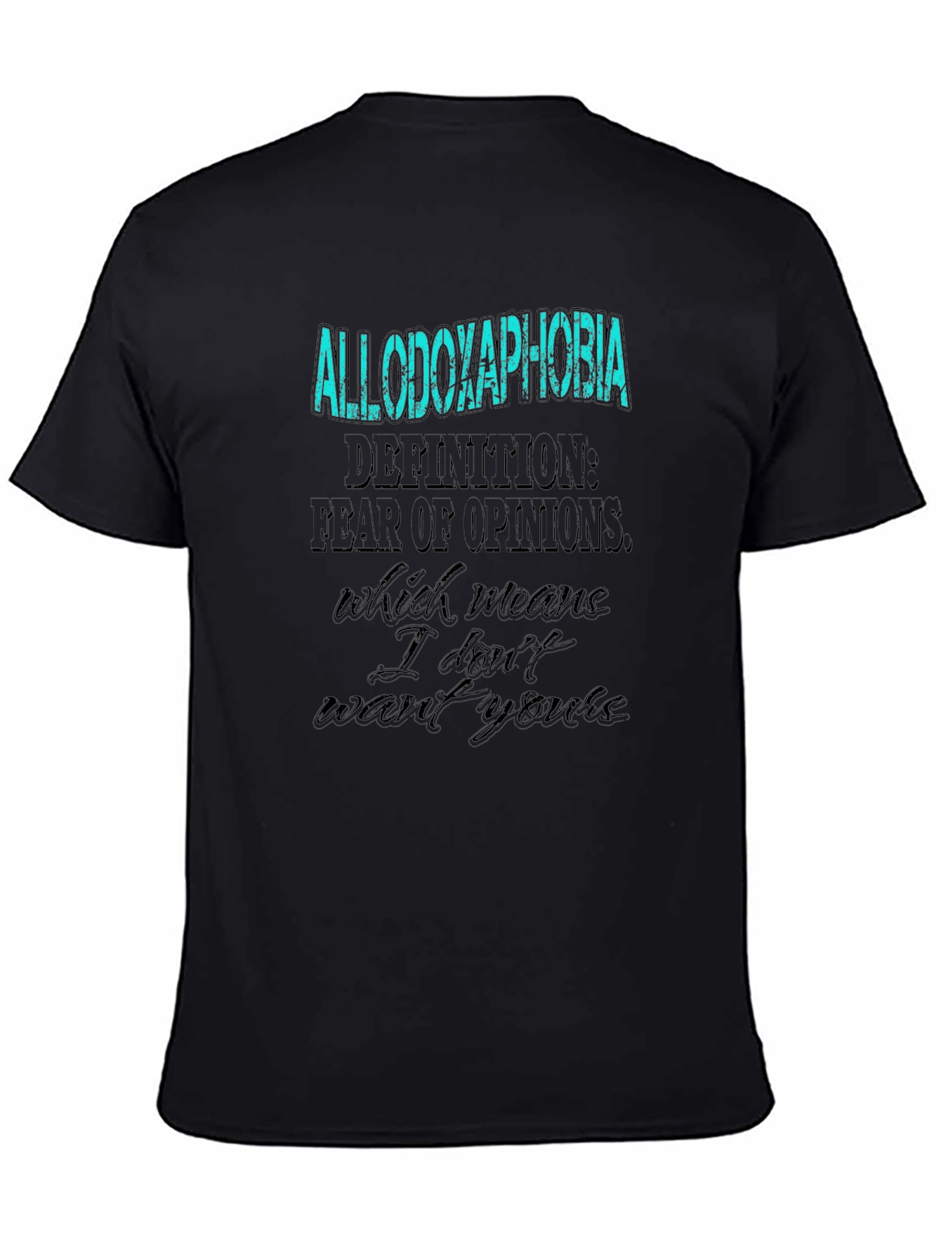 Allodoxaphobia T-Shirt - Fear of Opinions Graphic Tee