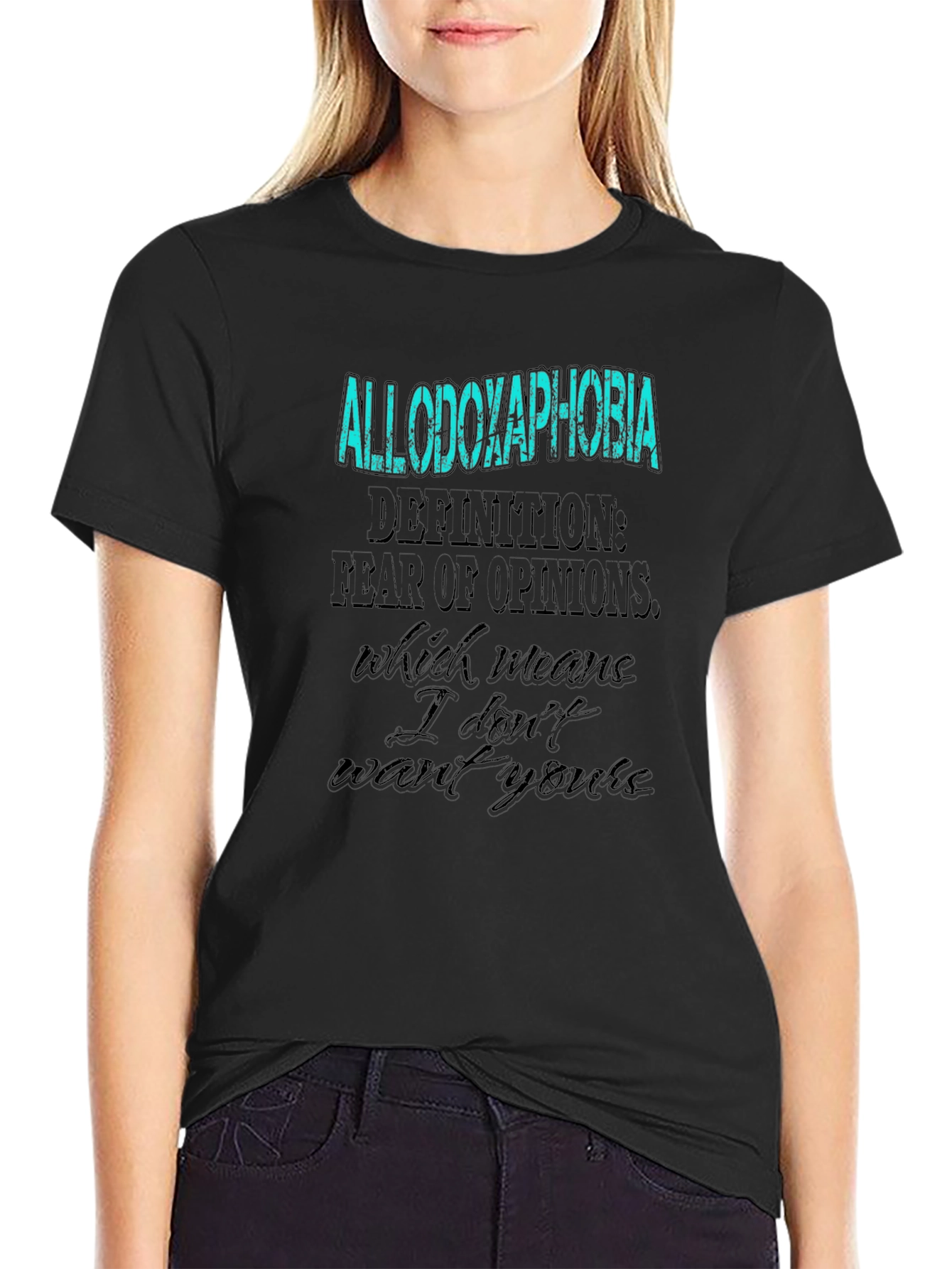 Allodoxaphobia T-Shirt - Fear of Opinions Graphic Tee