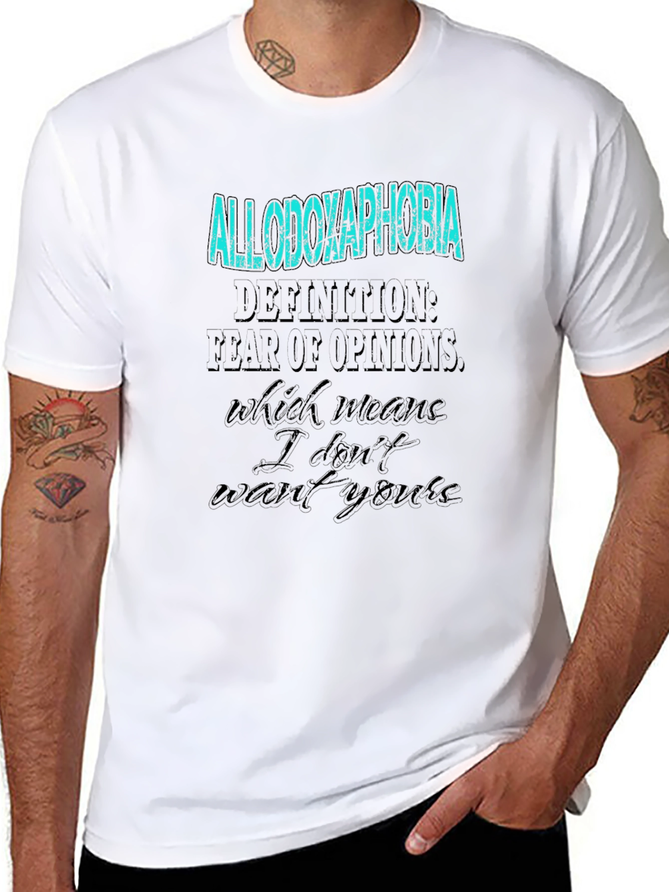 Allodoxaphobia T-Shirt - Fear of Opinions Graphic Tee