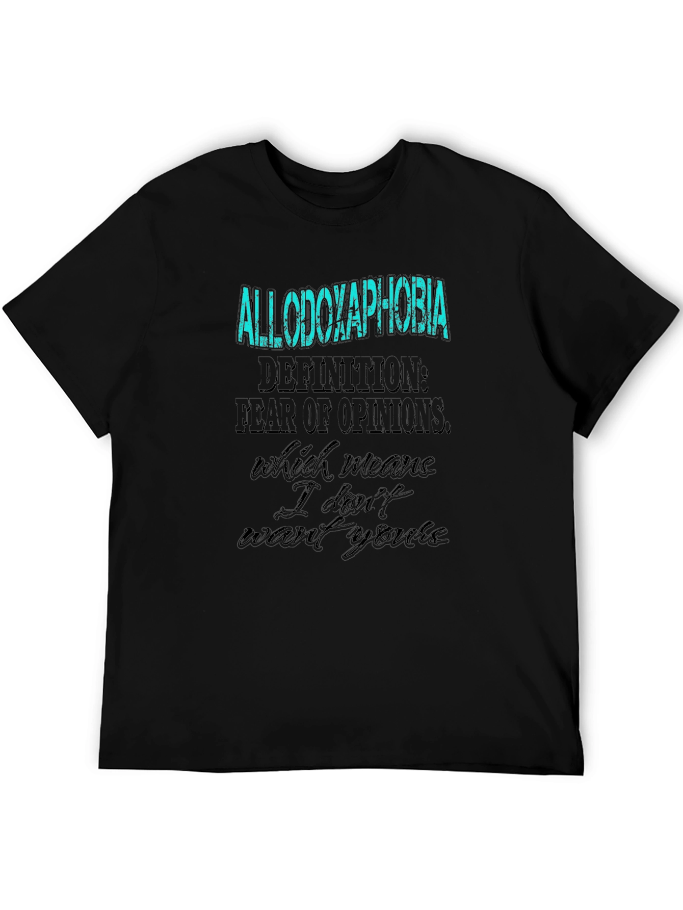 Allodoxaphobia T-Shirt - Fear of Opinions Graphic Tee