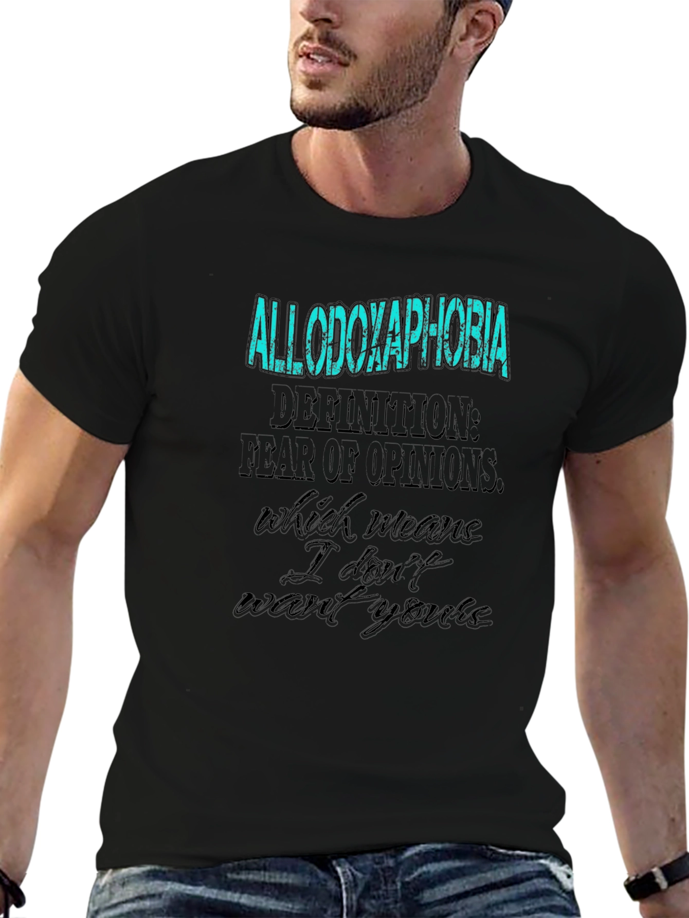 Allodoxaphobia T-Shirt - Fear of Opinions Graphic Tee