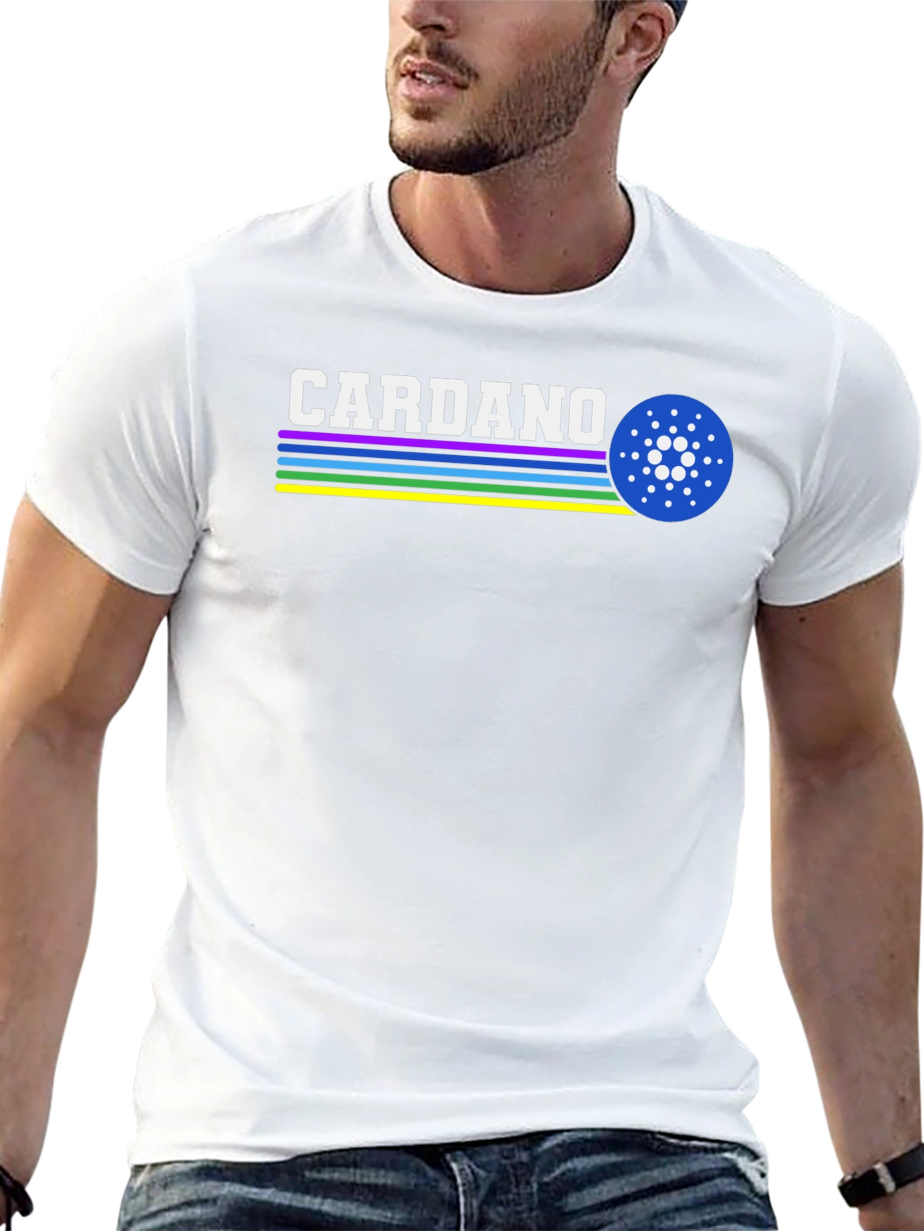 Cardano Retro Style T-Shirt - Crypto Tee